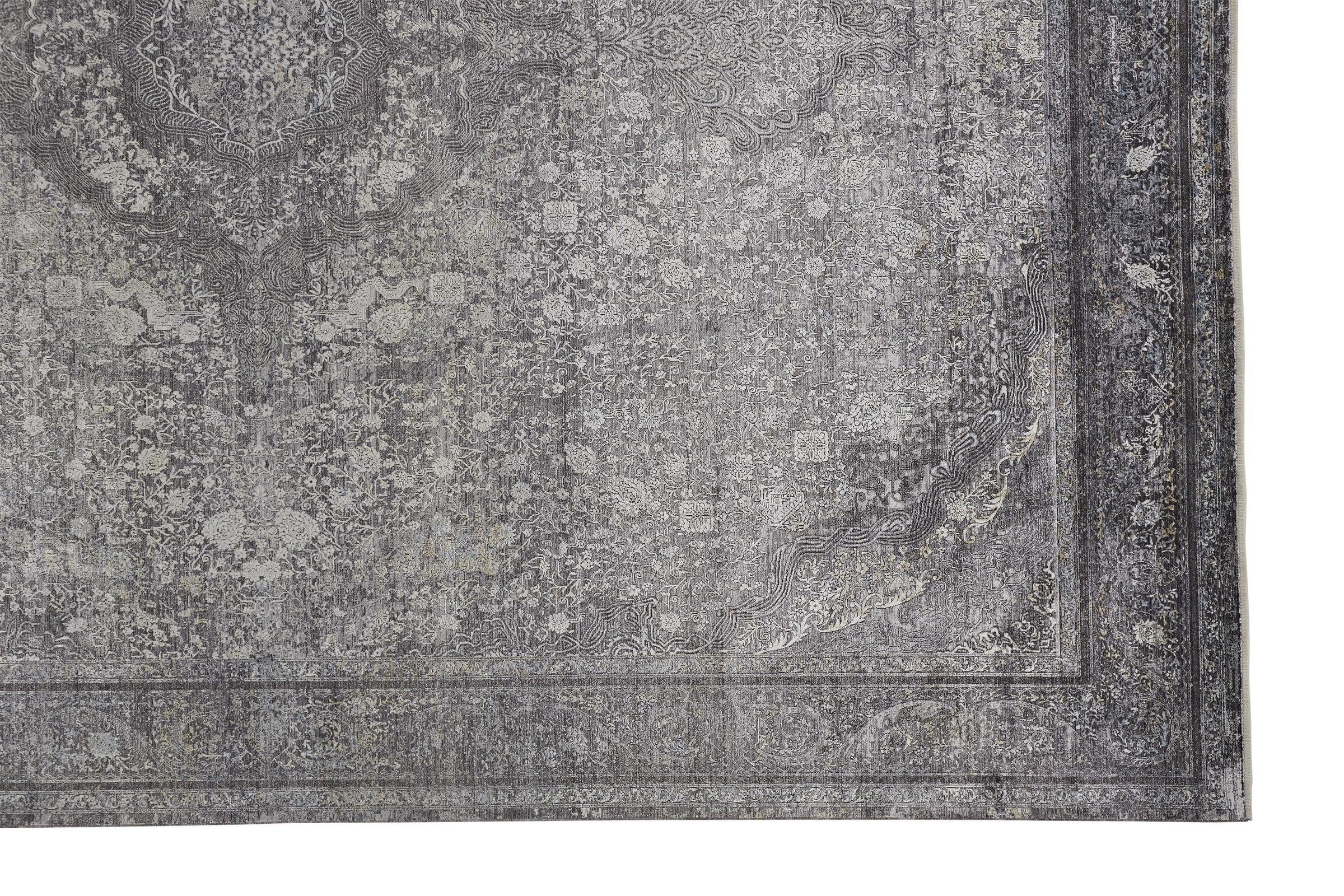 Feizy Sarrant 3967F Rug in Charcoal - Image 2