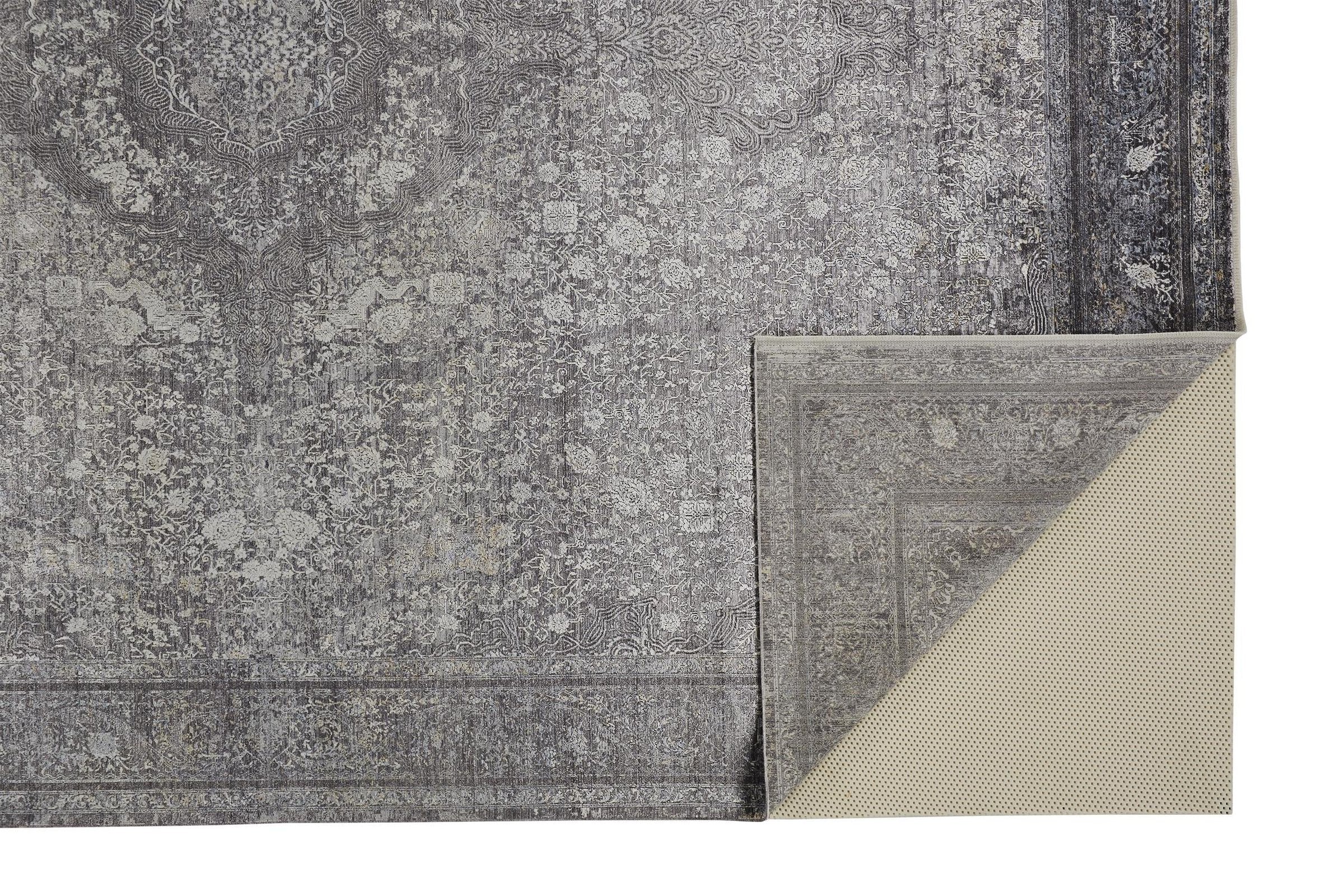 Feizy Sarrant 3967F Rug in Charcoal - Image 3