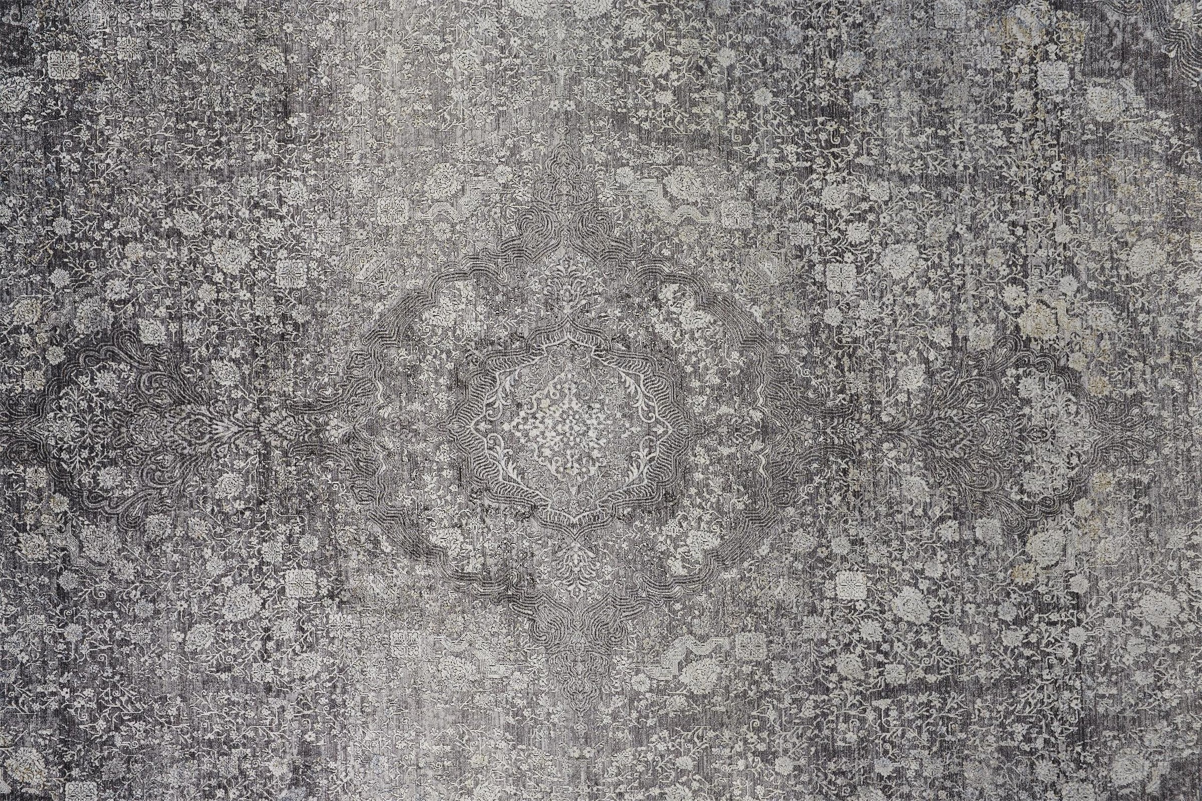 Feizy Sarrant 3967F Rug in Charcoal - Image 5