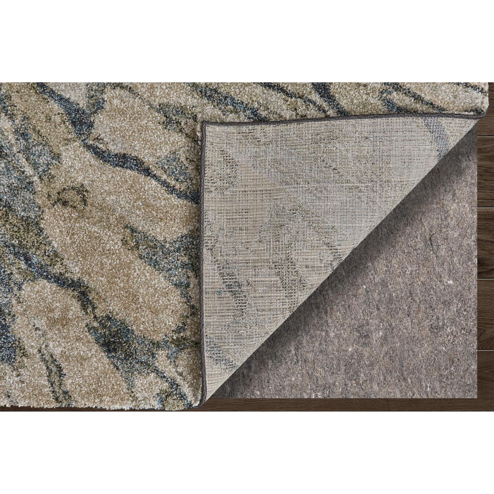 Feizy Skyview 39Q8F Modern Abstract Rug in Gray/Green/Ivory - Image 5