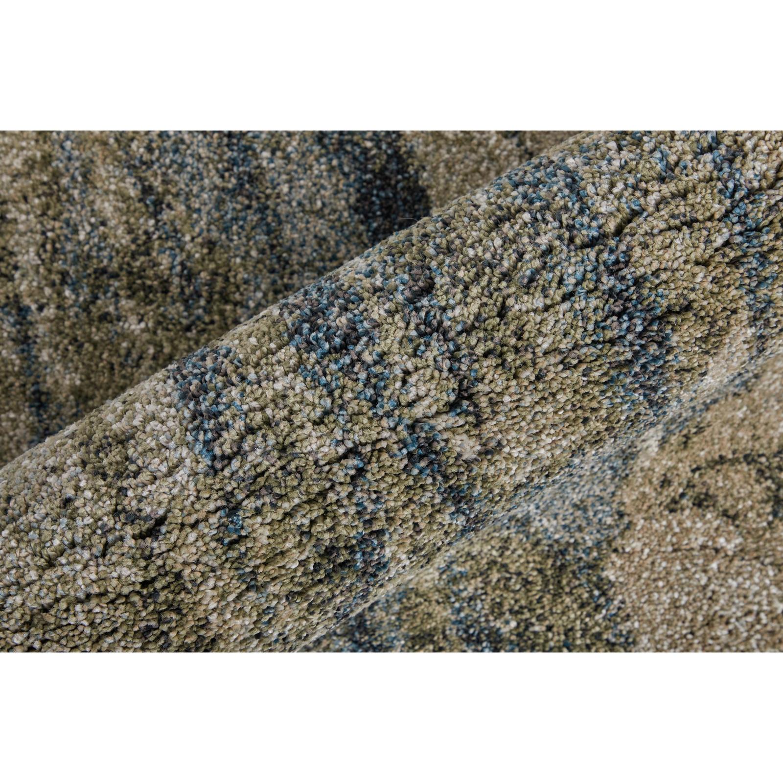 Feizy Skyview 39Q8F Modern Abstract Rug in Gray/Green/Ivory - Image 6