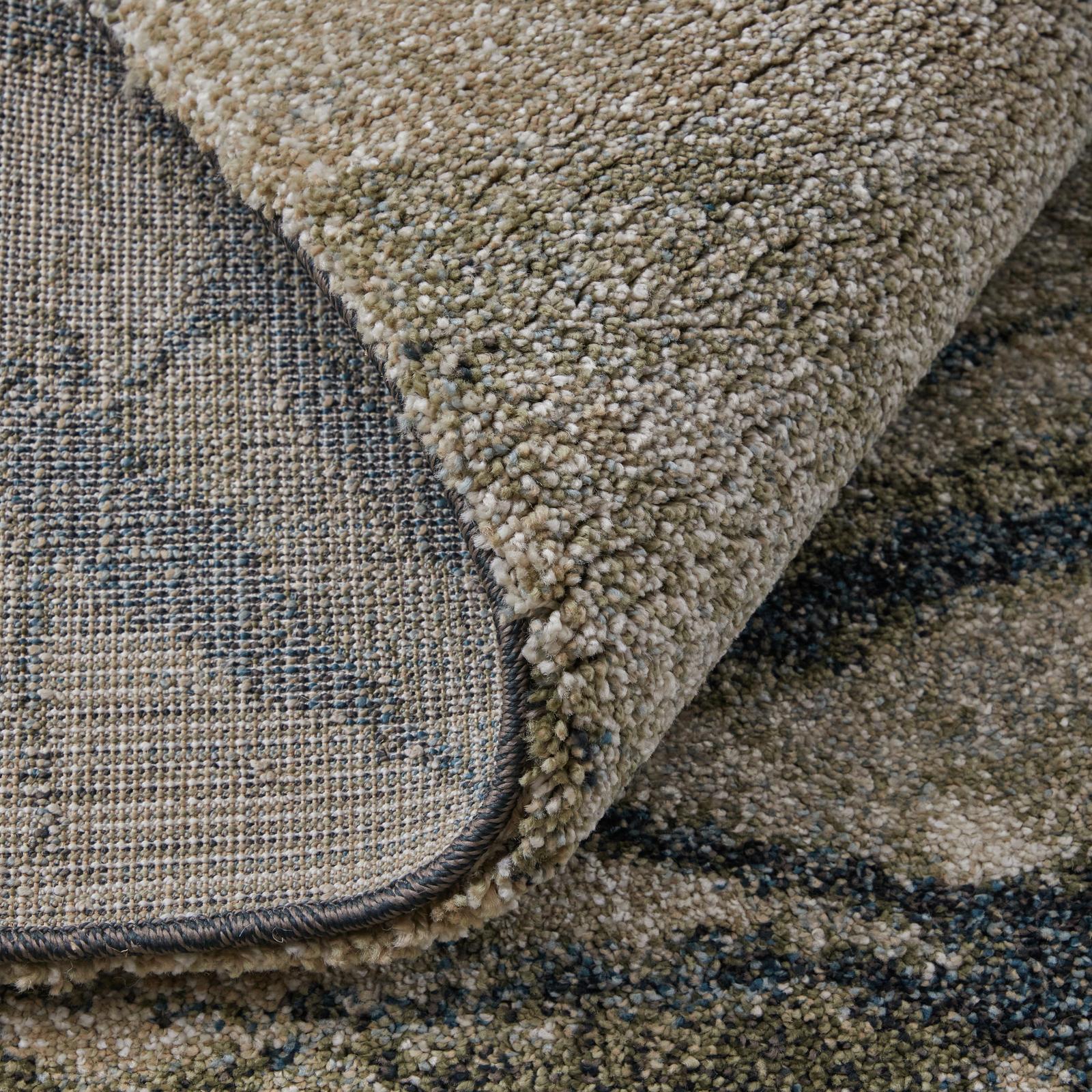 Feizy Skyview 39Q8F Modern Abstract Rug in Gray/Green/Ivory - Image 8