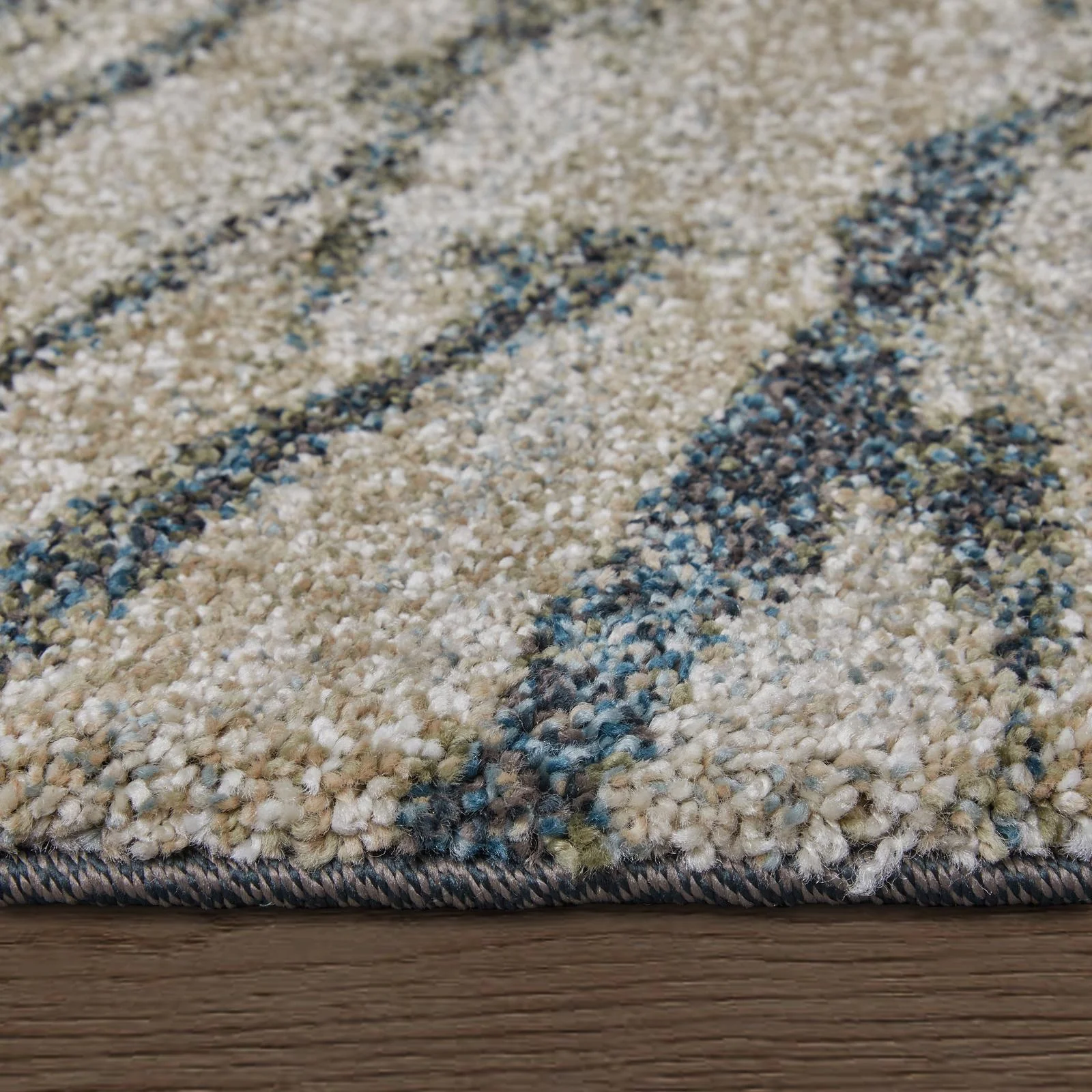 Feizy Skyview 39Q8F Modern Abstract Rug in Gray/Green/Ivory - Image 9