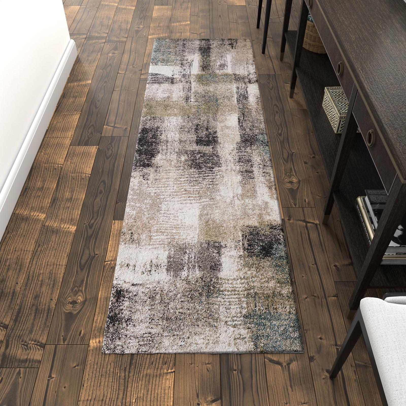Feizy Skyview 39Q9F Modern Abstract Rug in Gray/Taupe/Ivory - Image 10