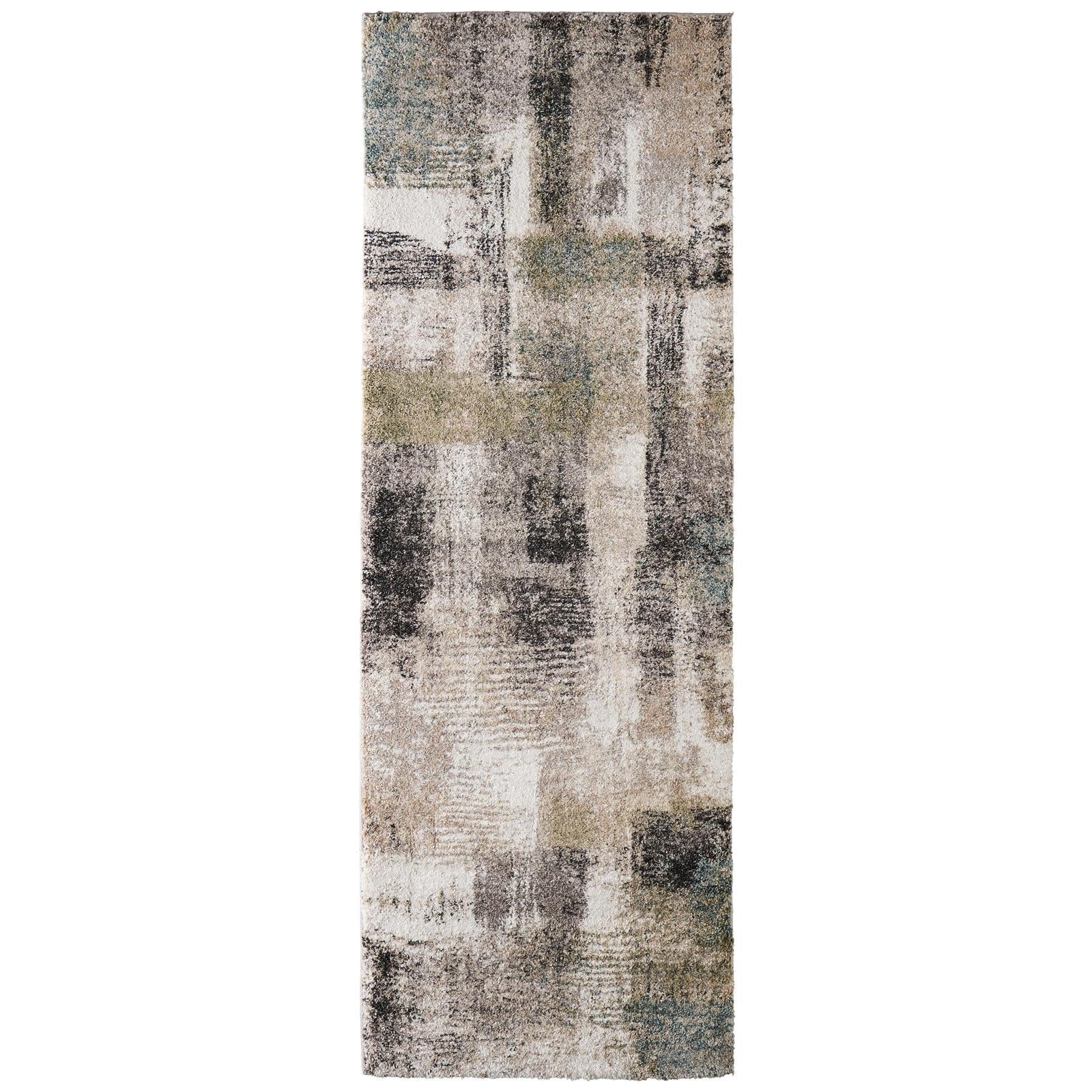 Feizy Skyview 39Q9F Modern Abstract Rug in Gray/Taupe/Ivory - Image 9