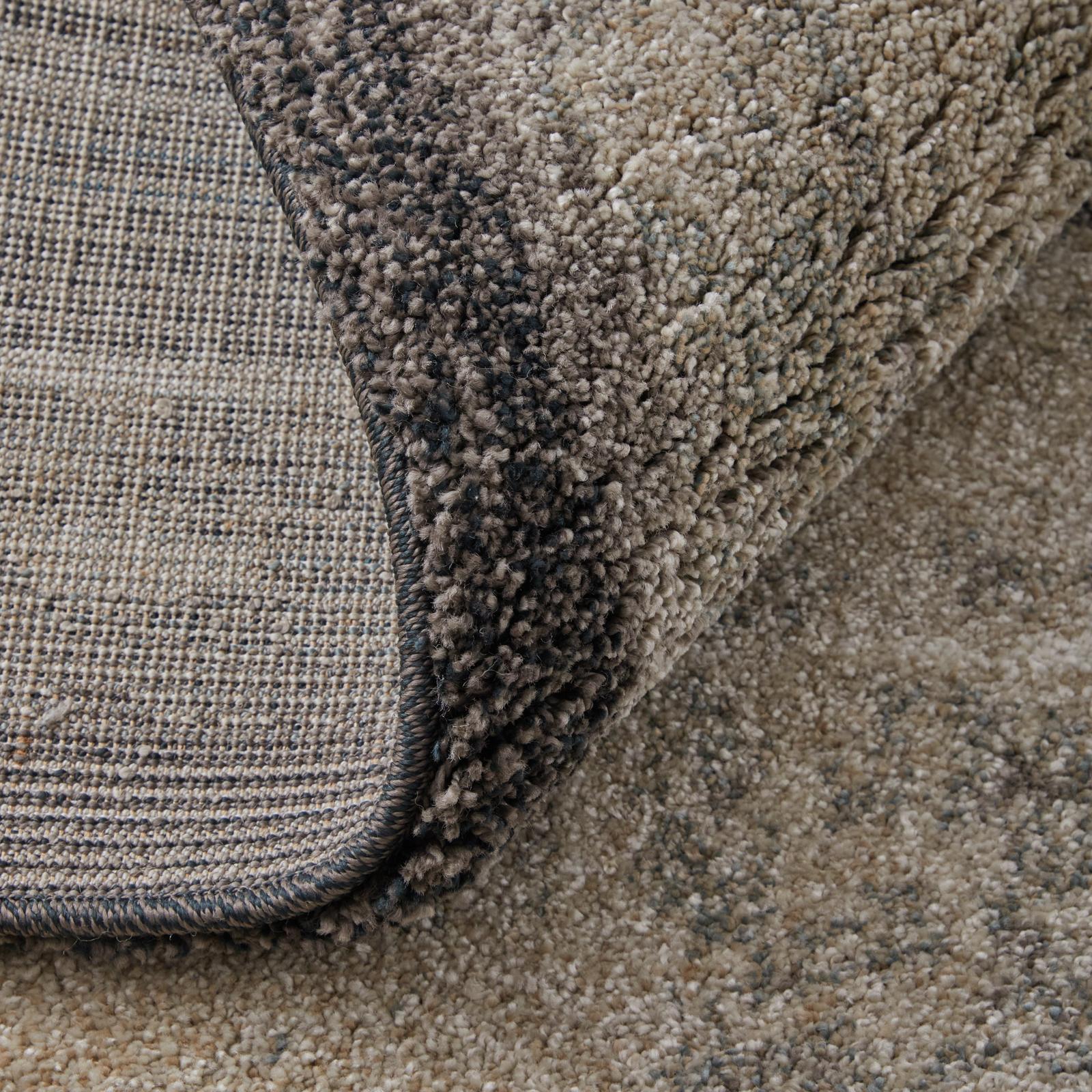 Feizy Skyview 39QAF Modern Abstract Rug in Gray/Ivory/Taupe - Image 7