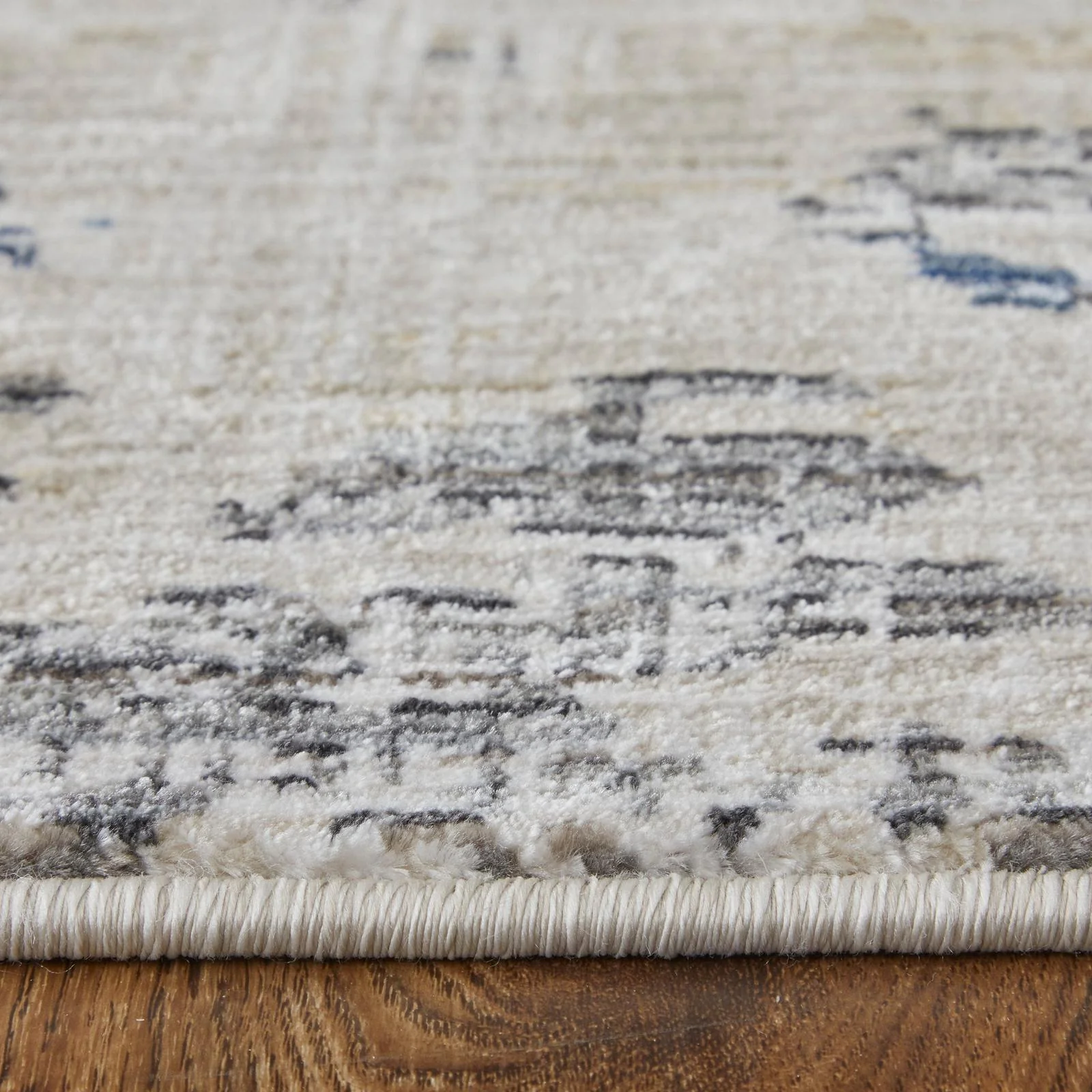 Feizy Sonora 39NUF Modern Abstract Rug in Ivory/Blue/Red - Image 8