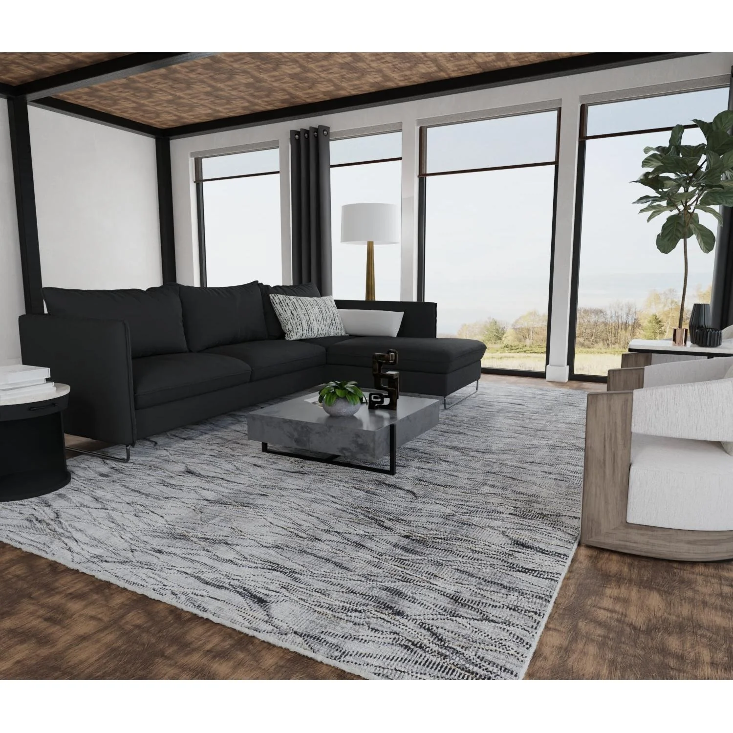 Feizy Sonora 39NXF Modern Abstract Rug - Image 20