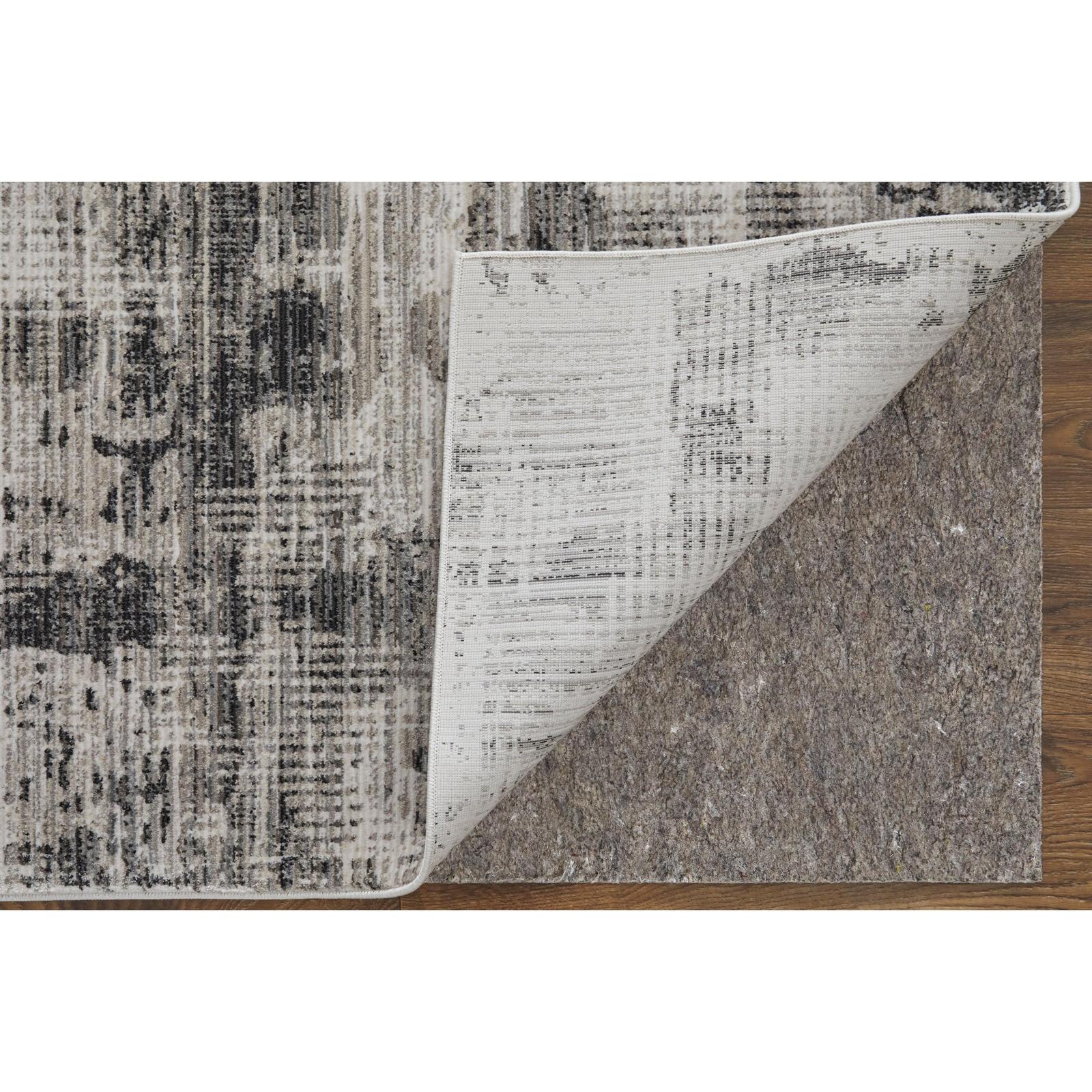 Feizy Sonora 39NYF Modern Abstract Rug in Gray/Ivory - Image 4