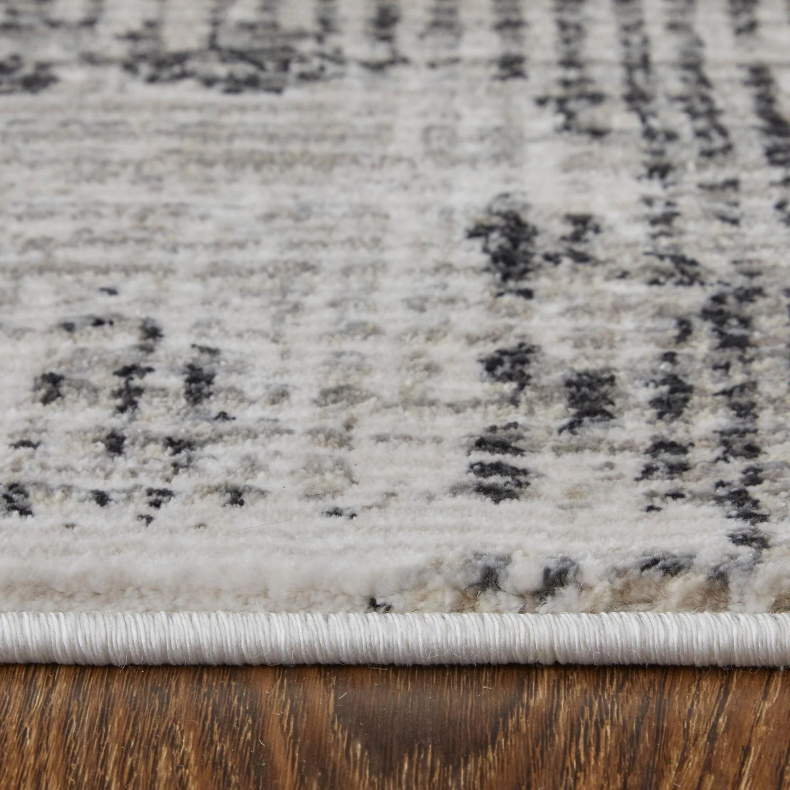 Feizy Sonora 39NYF Modern Abstract Rug in Gray/Ivory - Image 8