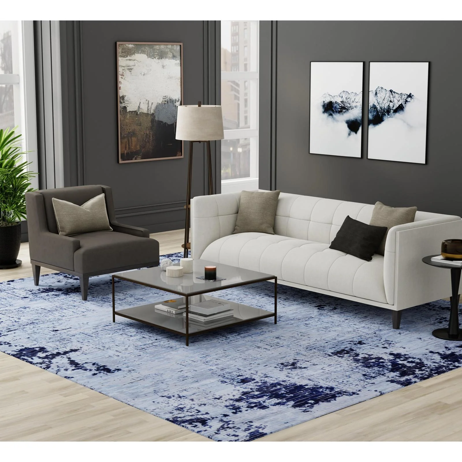 Feizy Sonora 39PLF Modern Abstract Rug - Image 3