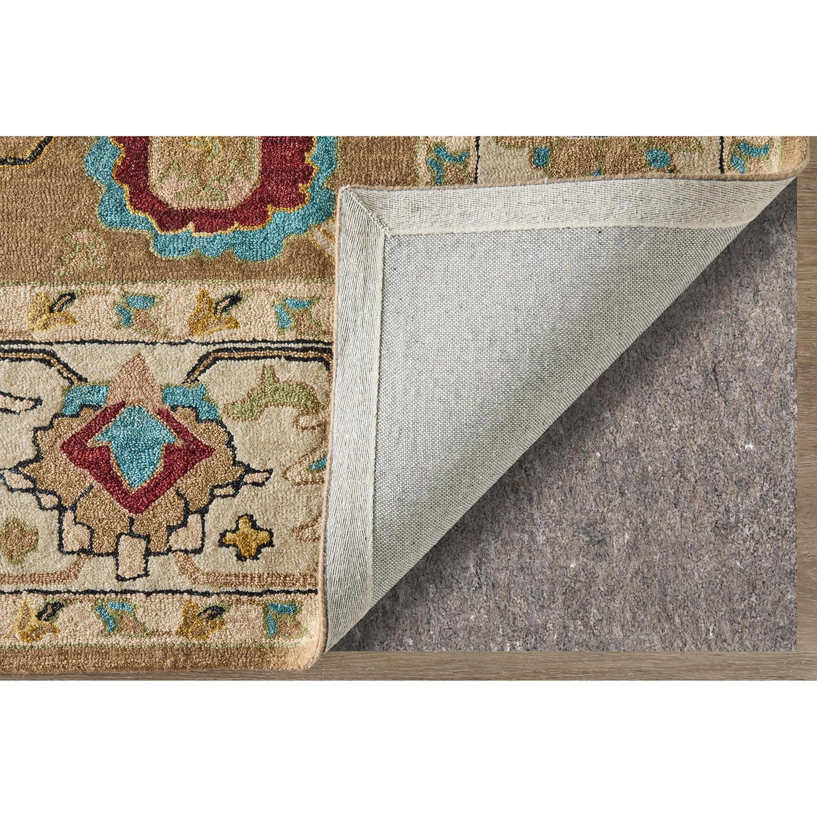 Feizy Springfield 8A45F Traditional Floral & Botanical Rug in Tan/Ivory/Blue - Image 4
