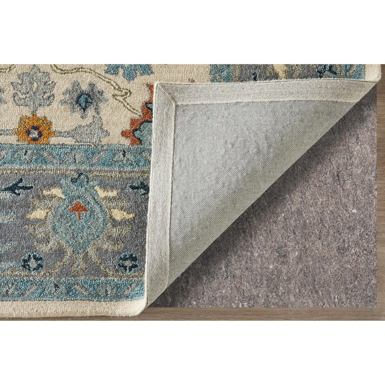 Feizy Springfield 8A46F Traditional Floral & Botanical Rug in Blue/Gray/Ivory - Image 4