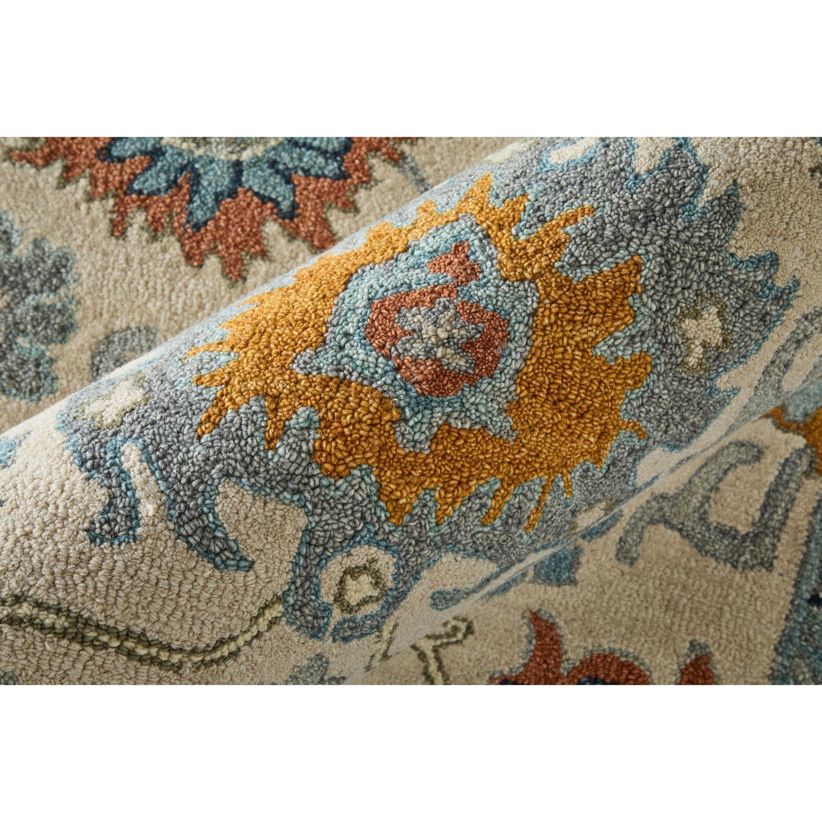 Feizy Springfield 8A46F Traditional Floral & Botanical Rug in Blue/Gray/Ivory - Image 5