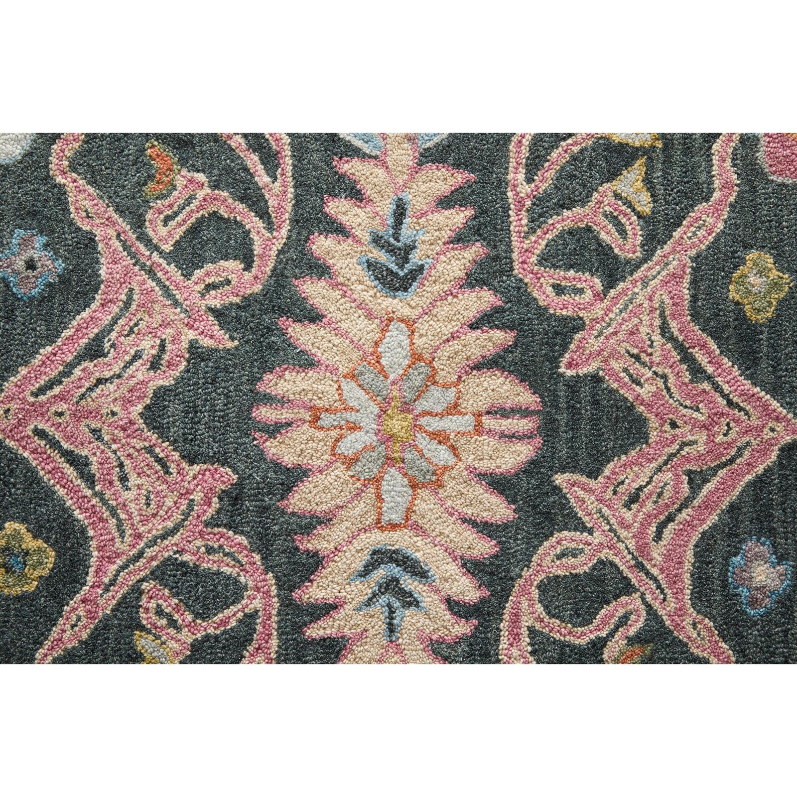 Feizy Springfield 8A47F Traditional Floral & Botanical Rug in Gray/Ivory/Blue - Image 6