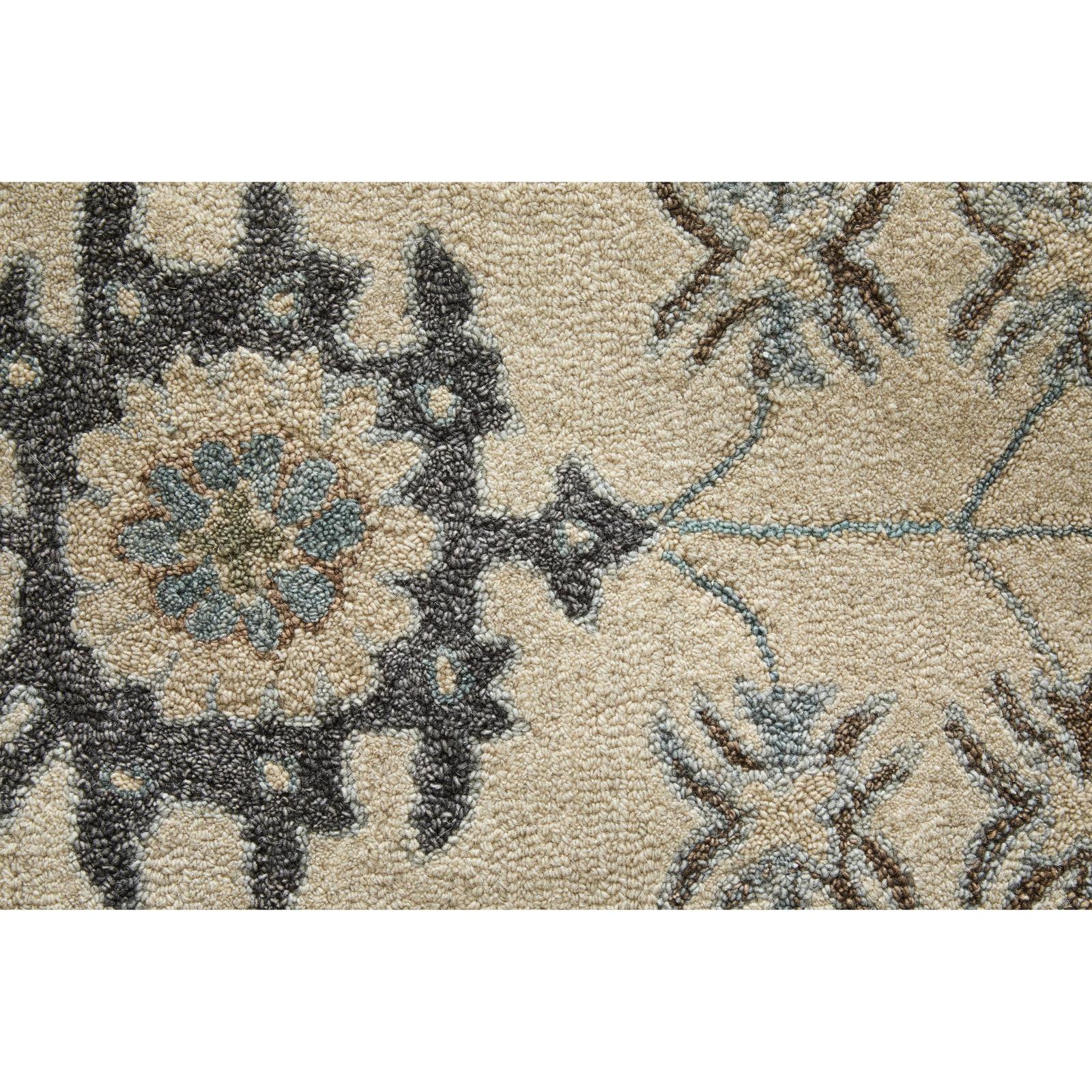 Feizy Springfield 8A48F Transitional Floral & Botanical Rug in Ivory/Tan/Gray - Image 6