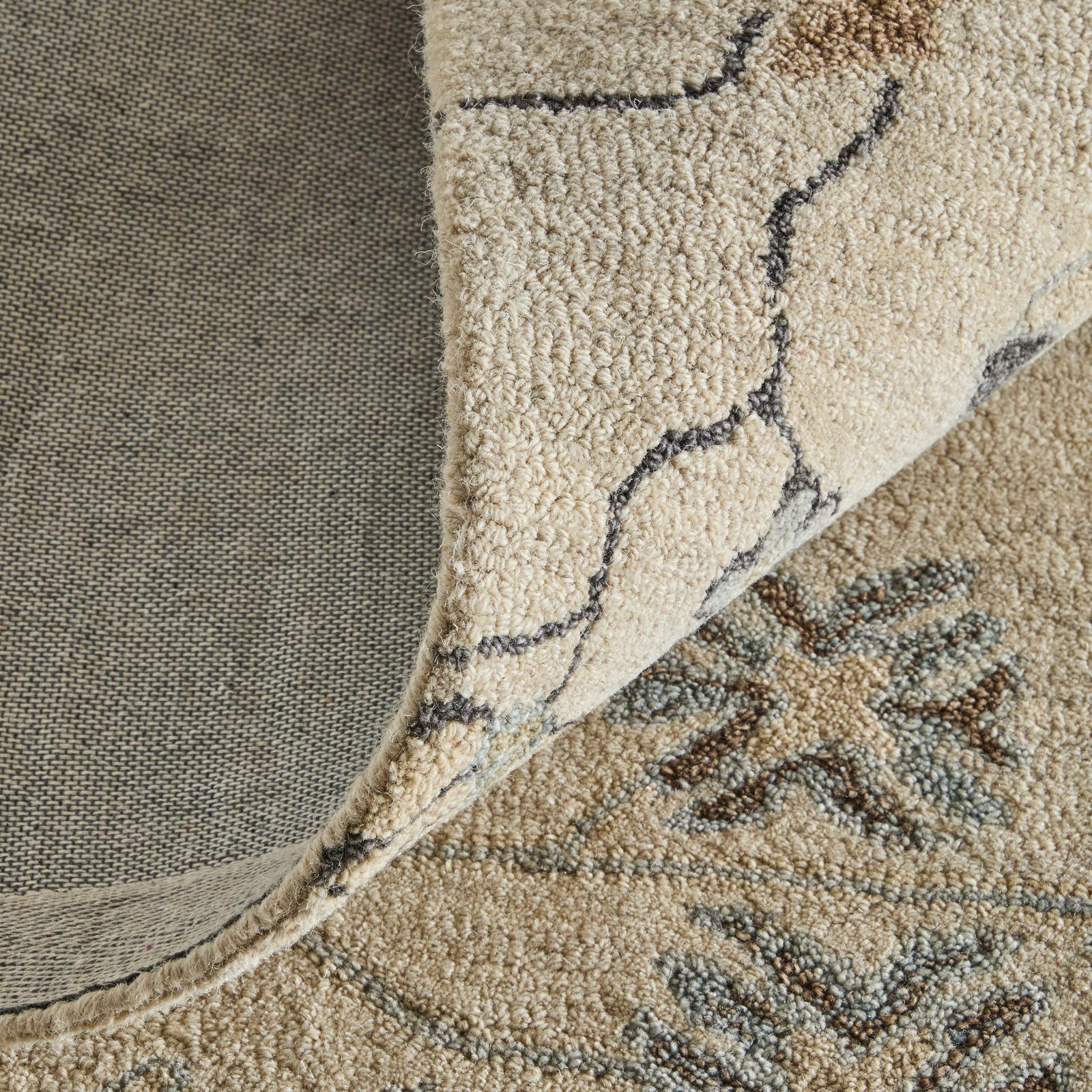 Feizy Springfield 8A48F Transitional Floral & Botanical Rug in Ivory/Tan/Gray - Image 7