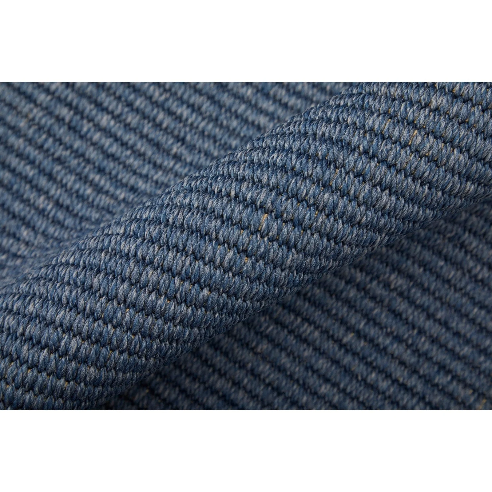 Feizy Theo 0827F Modern Solid in Blue/Tan - Image 4