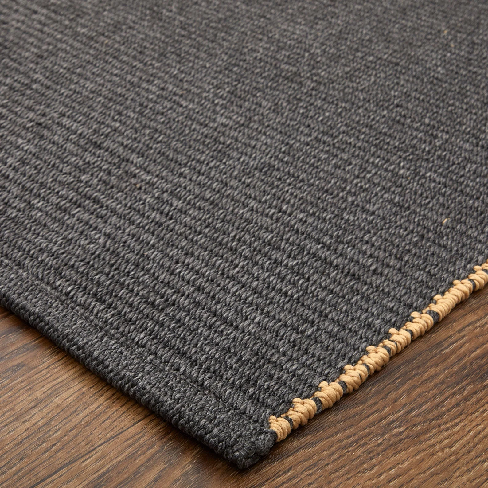 Feizy Theo 0827F Modern Solid in Gray/Tan - Image 2