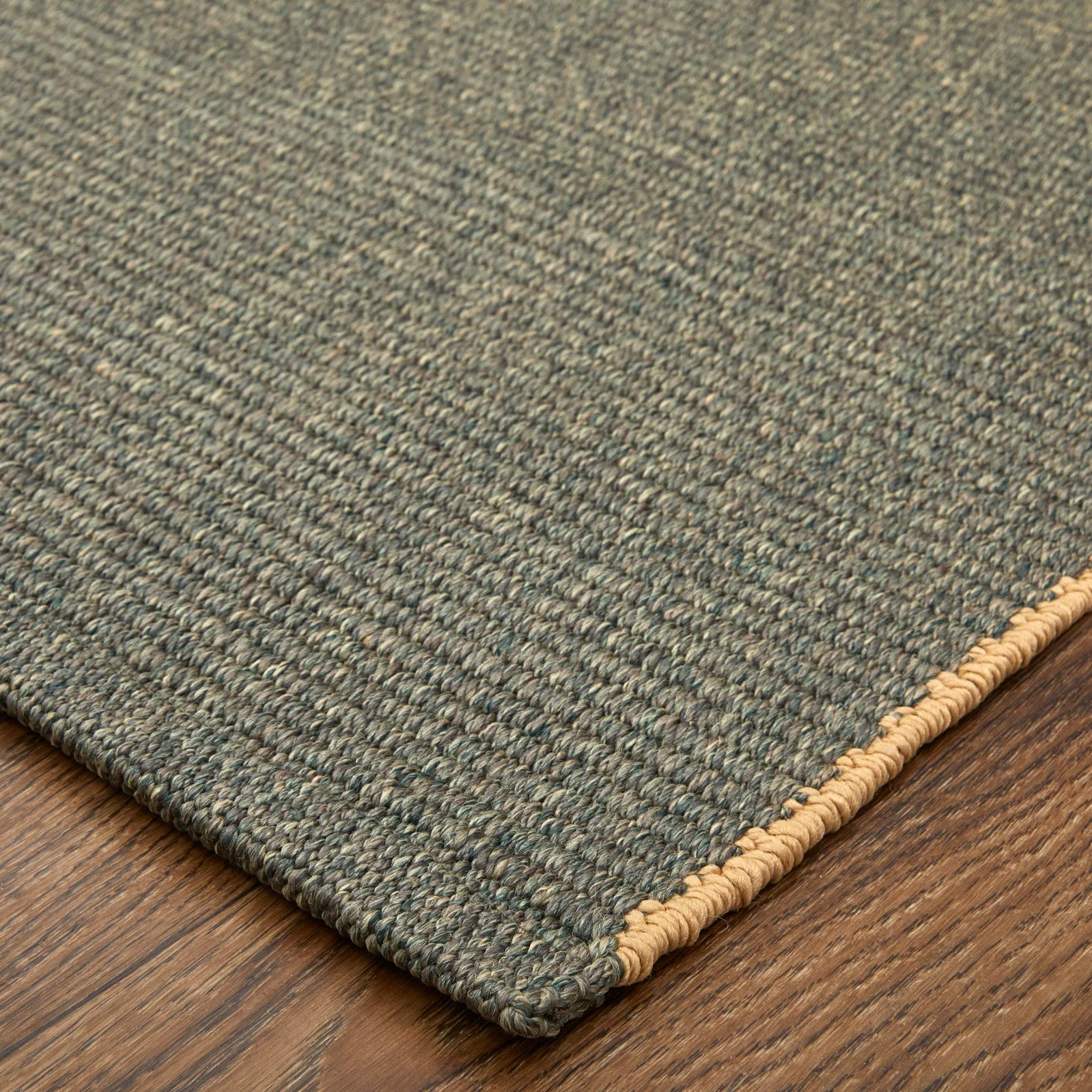 Feizy Theo 0827F Modern Solid in Green/Tan - Image 2
