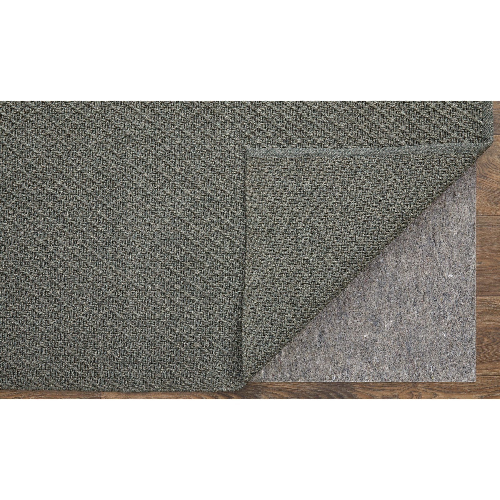Feizy Tito 0826F Modern Solid in Green/Ivory - Image 3