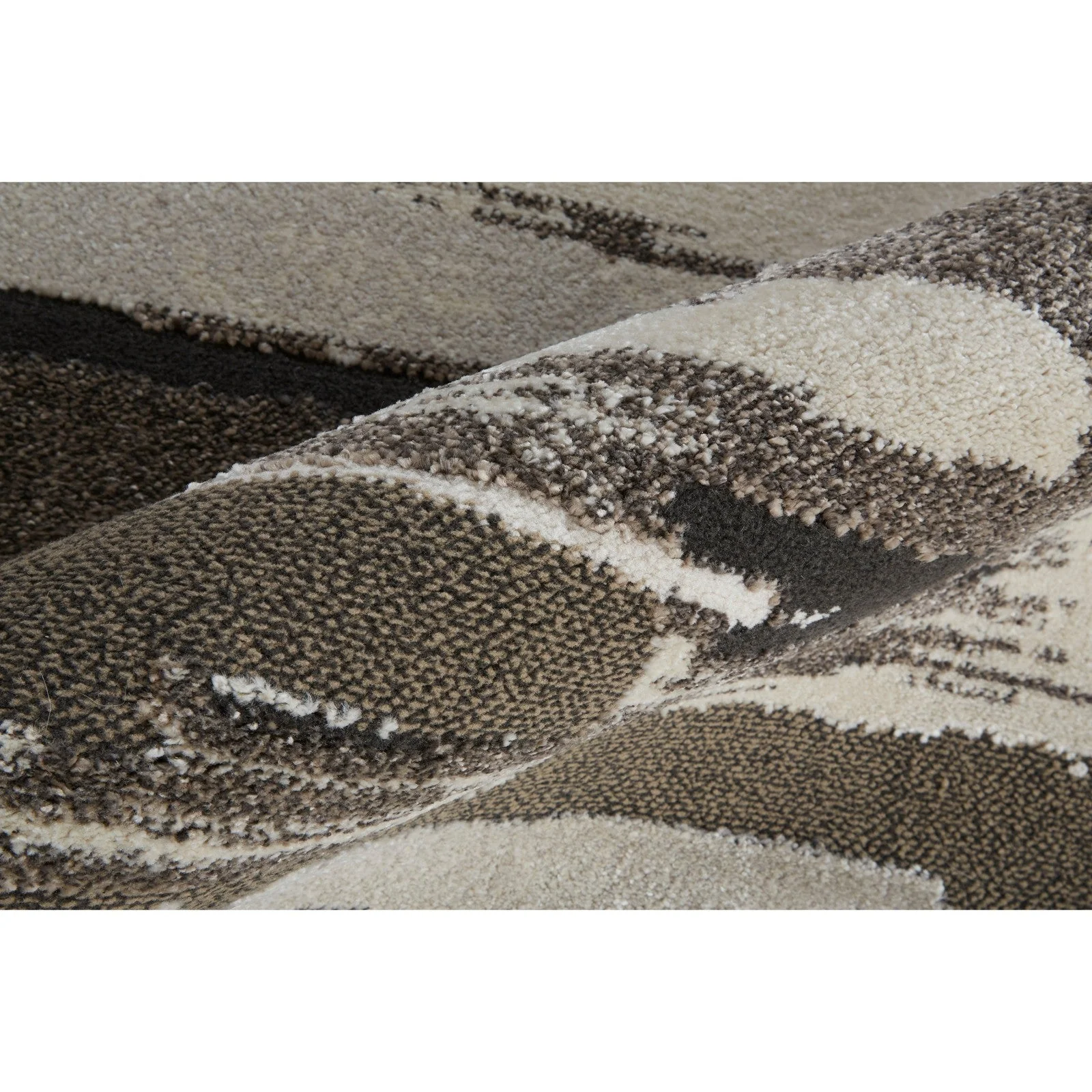 Feizy Vancouver 39FEF Modern Abstract in Brown/Ivory - Image 6