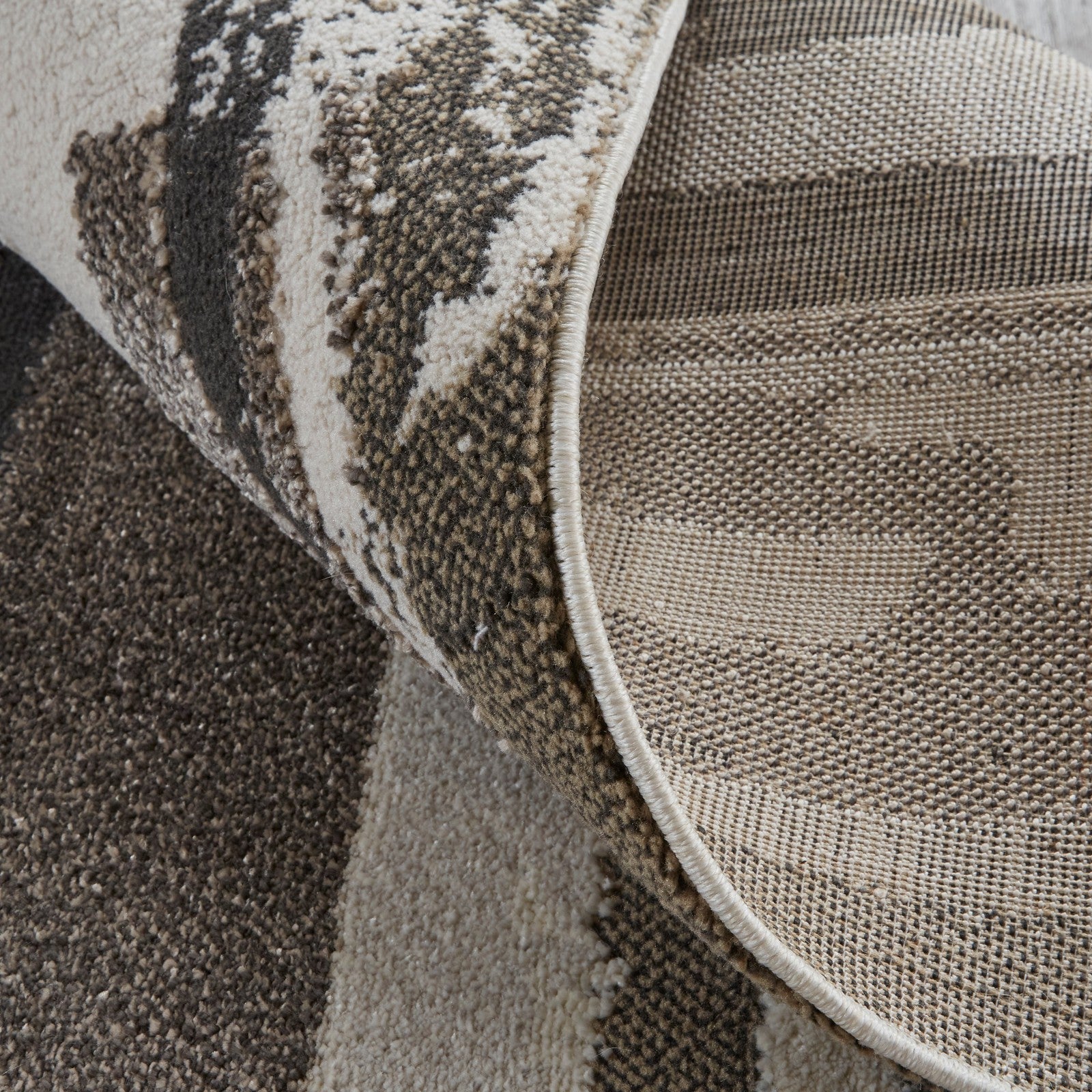 Feizy Vancouver 39FEF Modern Abstract in Brown/Ivory - Image 8