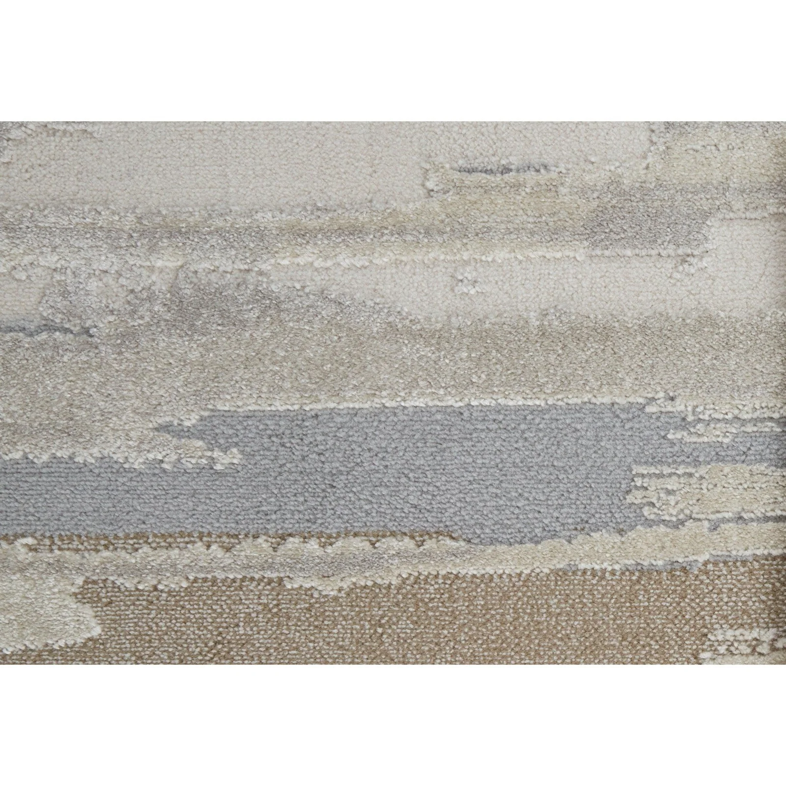 Feizy Vancouver 39FEF Modern Abstract in Ivory/Tan/Brown - Image 7