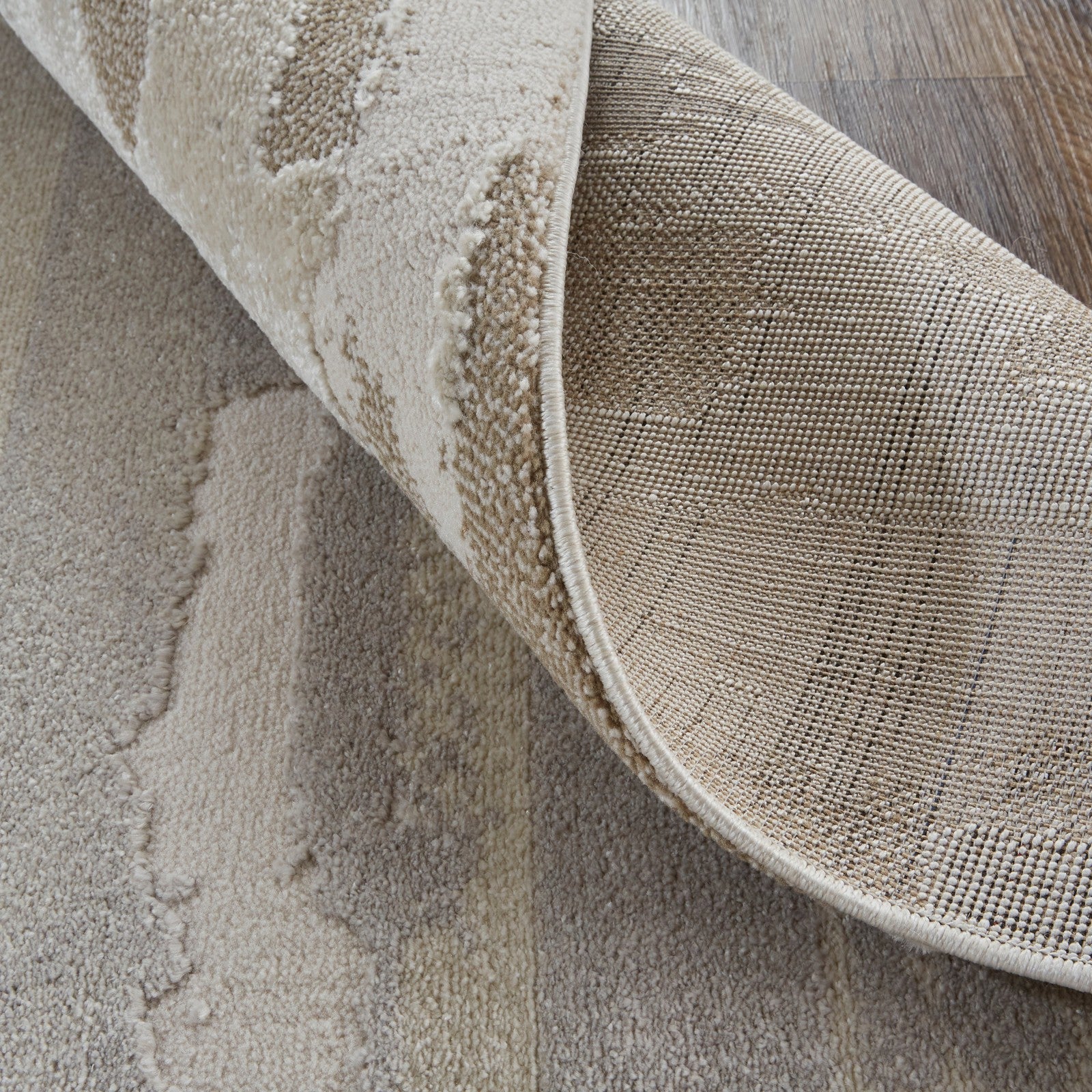 Feizy Vancouver 39FEF Modern Abstract in Ivory/Tan/Brown - Image 8