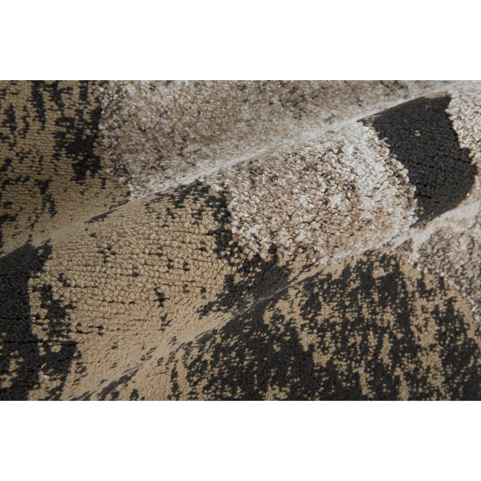 Feizy Vancouver 39FGF Modern Abstract in Ivory/Brown/Taupe - Image 6