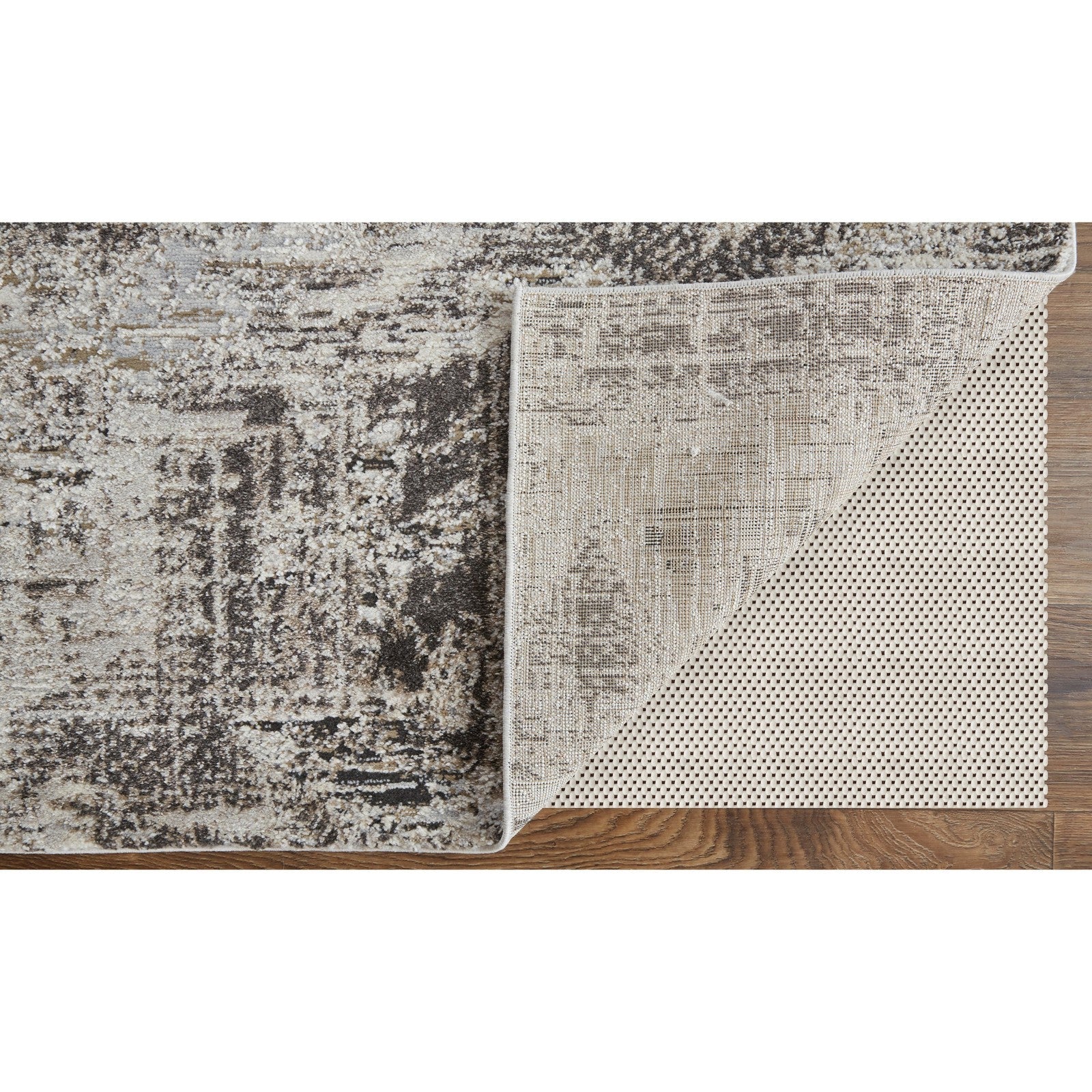 Feizy Vancouver 39FHF Modern Abstract in Ivory/Gray/Brown - Image 5