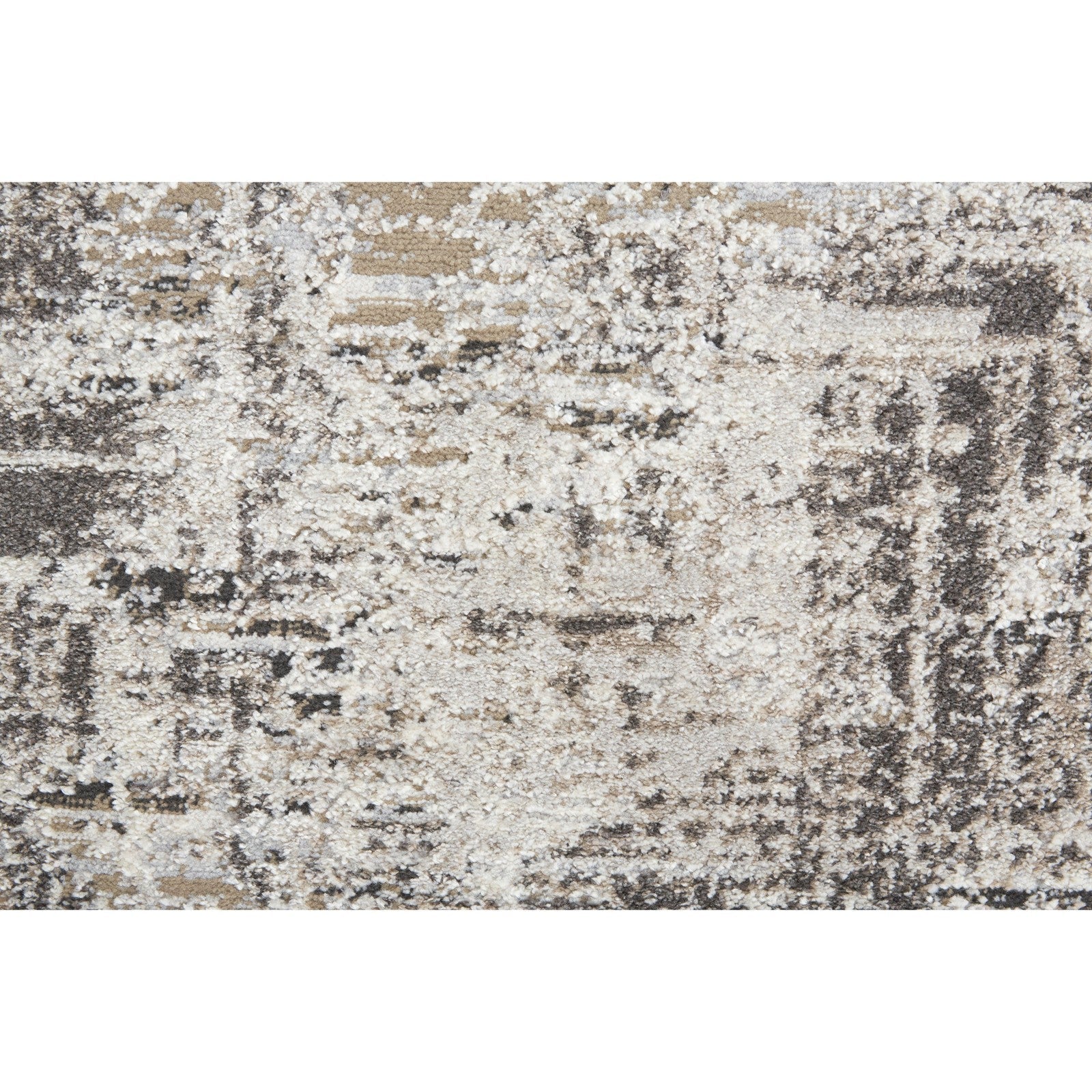 Feizy Vancouver 39FHF Modern Abstract in Ivory/Gray/Brown - Image 7