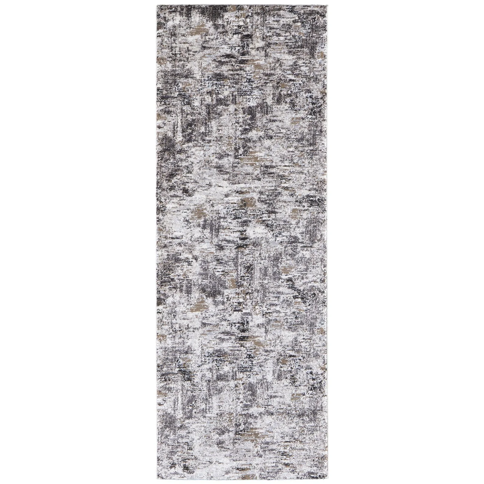 Feizy Vancouver 39FHF Modern Abstract in Ivory/Gray/Brown - Image 9