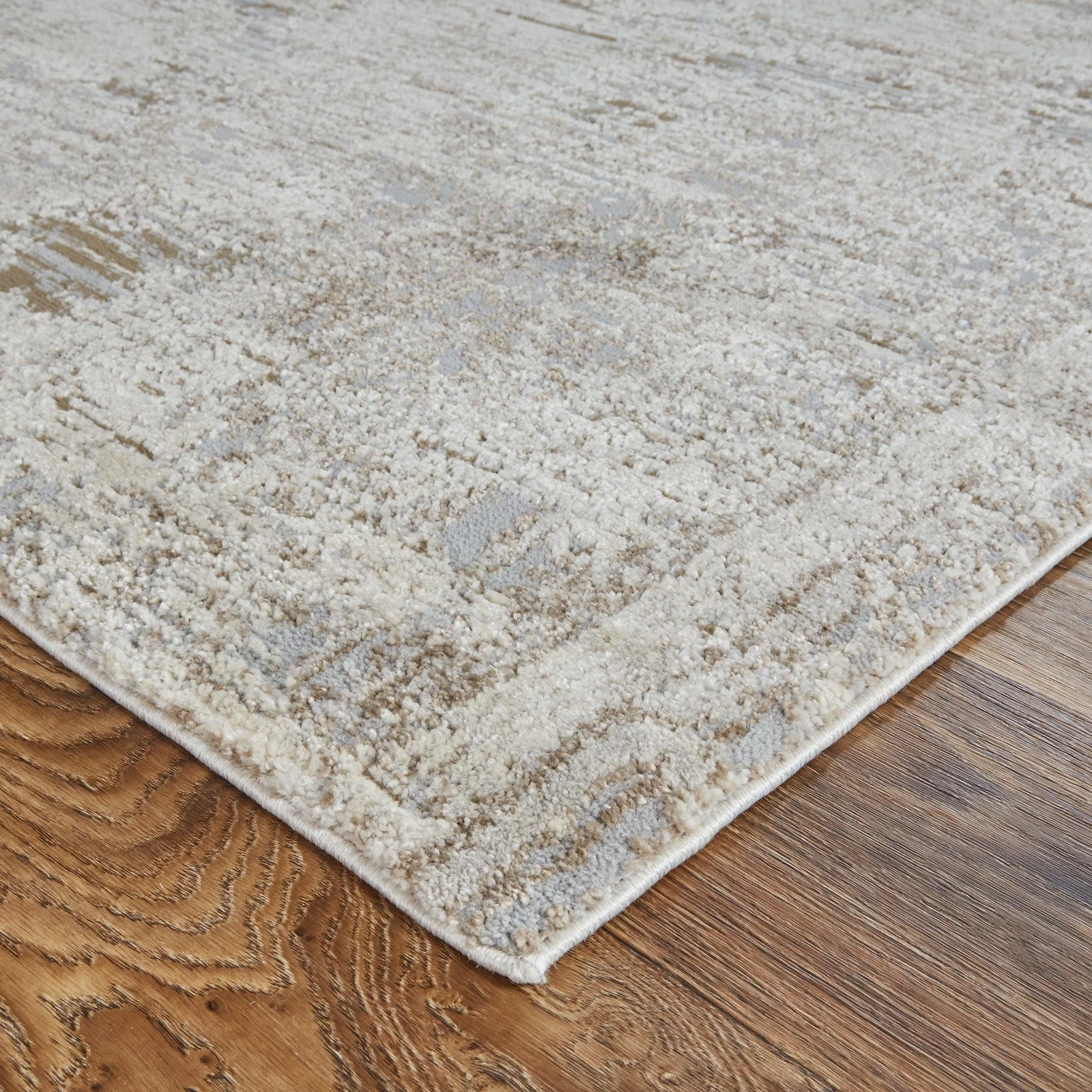 Feizy Vancouver 39FHF Modern Abstract in Ivory/Gray/Tan - Image 4