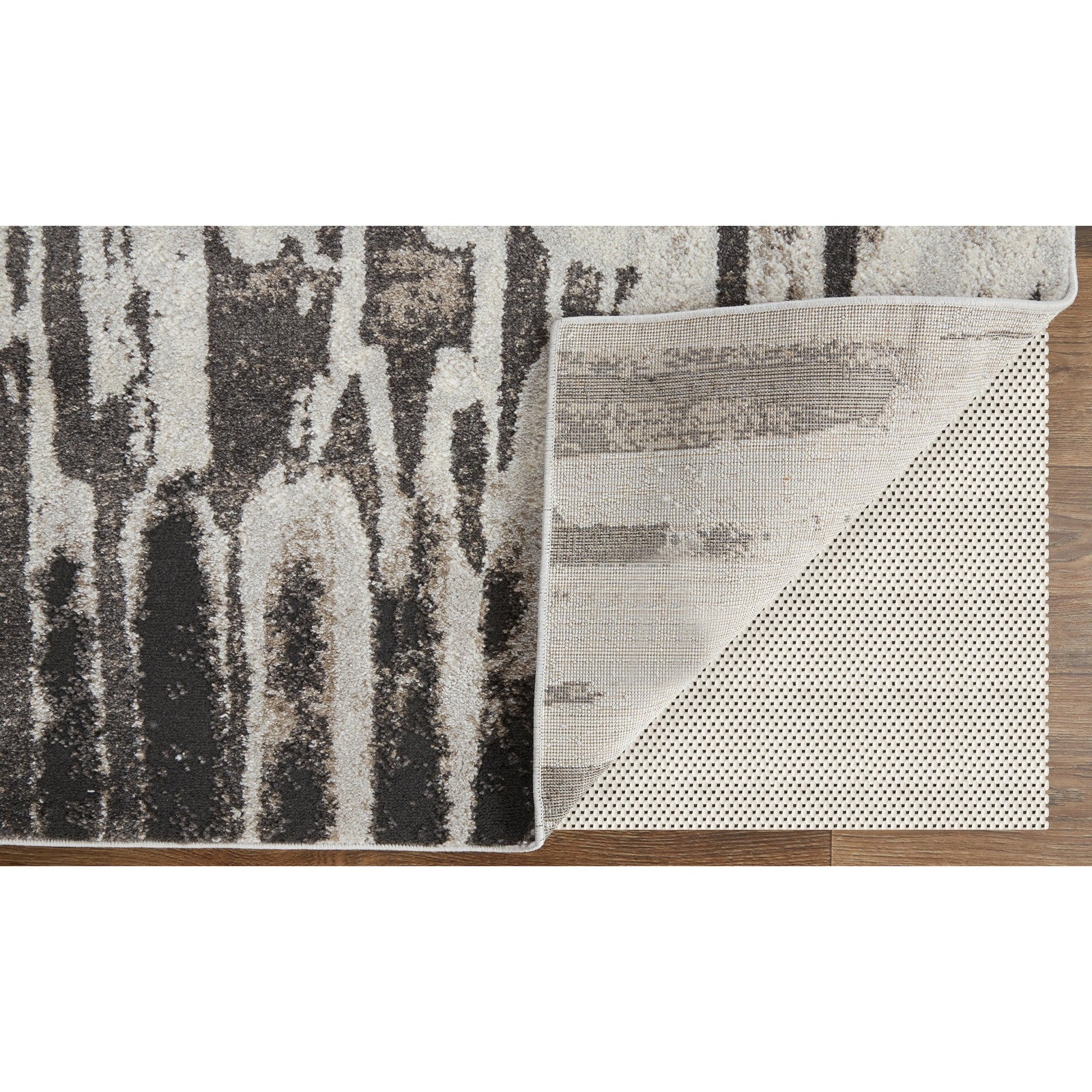Feizy Vancouver 39FIF Modern Abstract in Ivory/Brown/Gray - Image 5