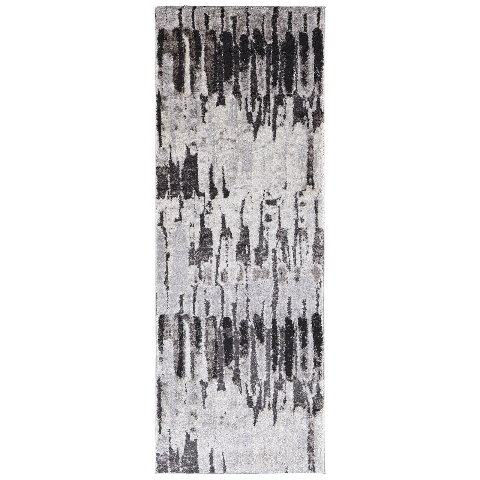 Feizy Vancouver 39FIF Modern Abstract in Ivory/Brown/Gray - Image 9