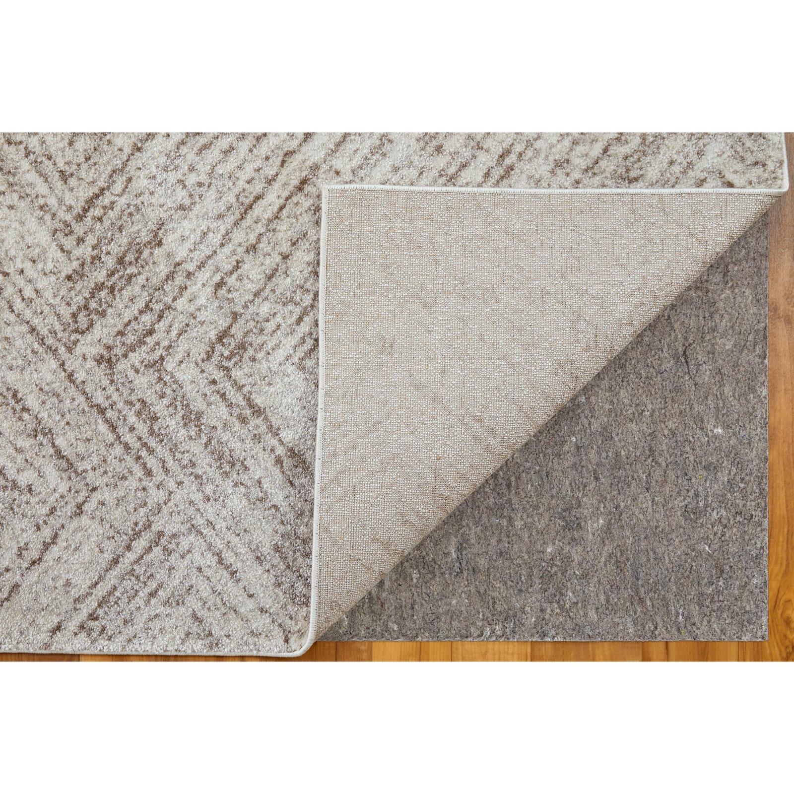 Feizy Vancouver 39NPF Modern Geometric Rug in Ivory/Tan/Brown - Image 5