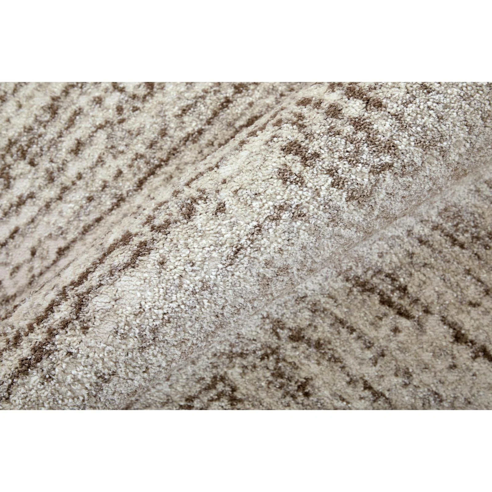 Feizy Vancouver 39NPF Modern Geometric Rug in Ivory/Tan/Brown - Image 6