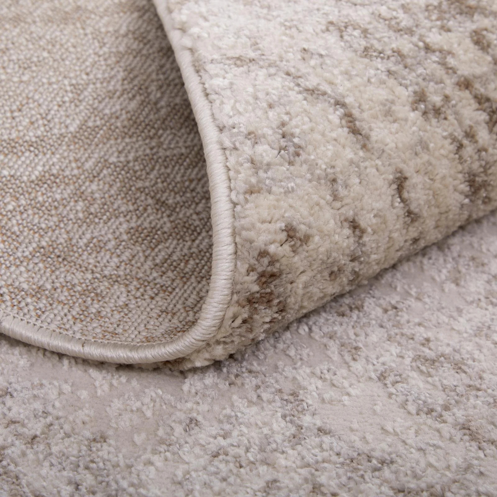 Feizy Vancouver 39NPF Modern Geometric Rug in Ivory/Tan/Brown - Image 8