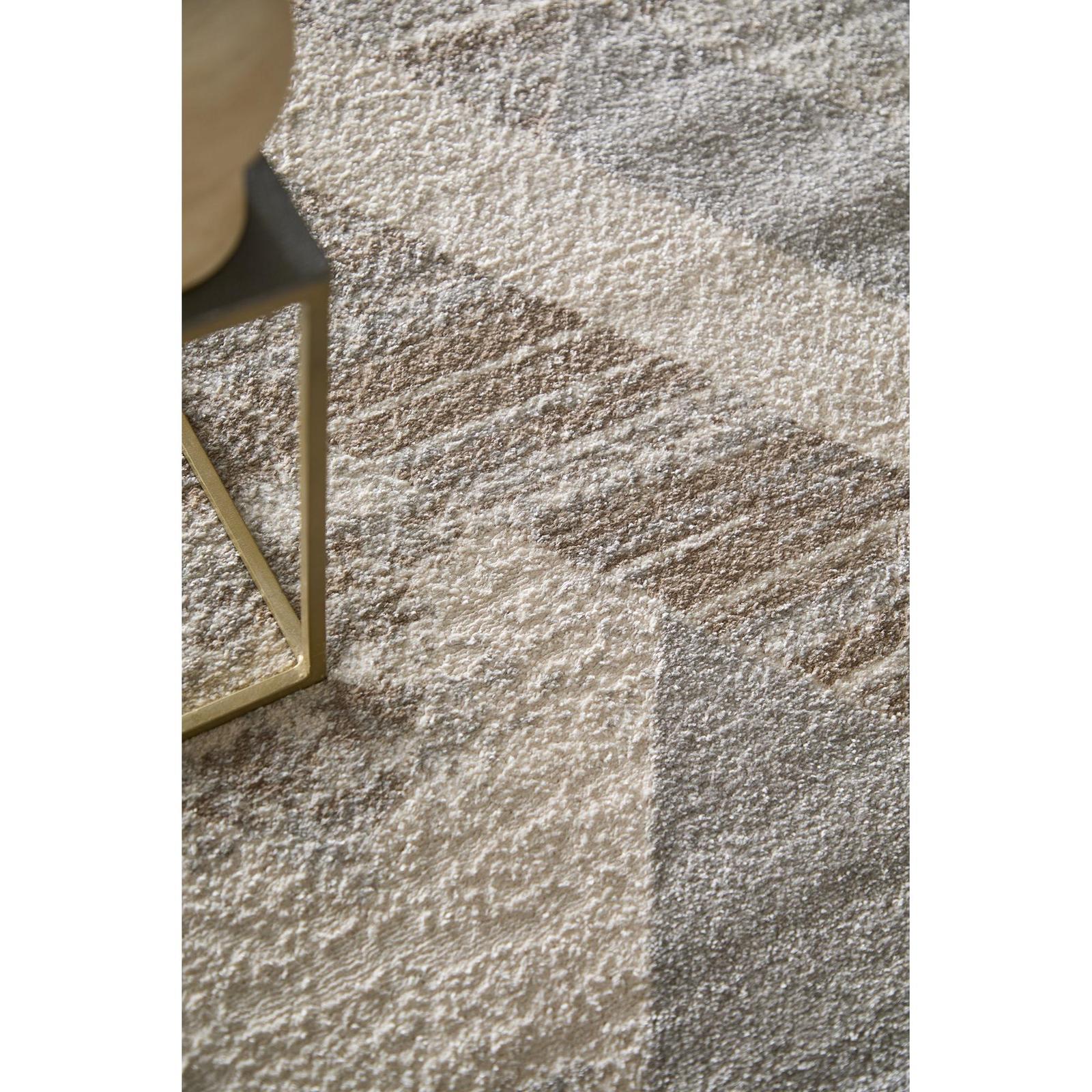 Feizy Vancouver 39NRF Modern Geometric Rug in Tan/Brown/Ivory - Image 5