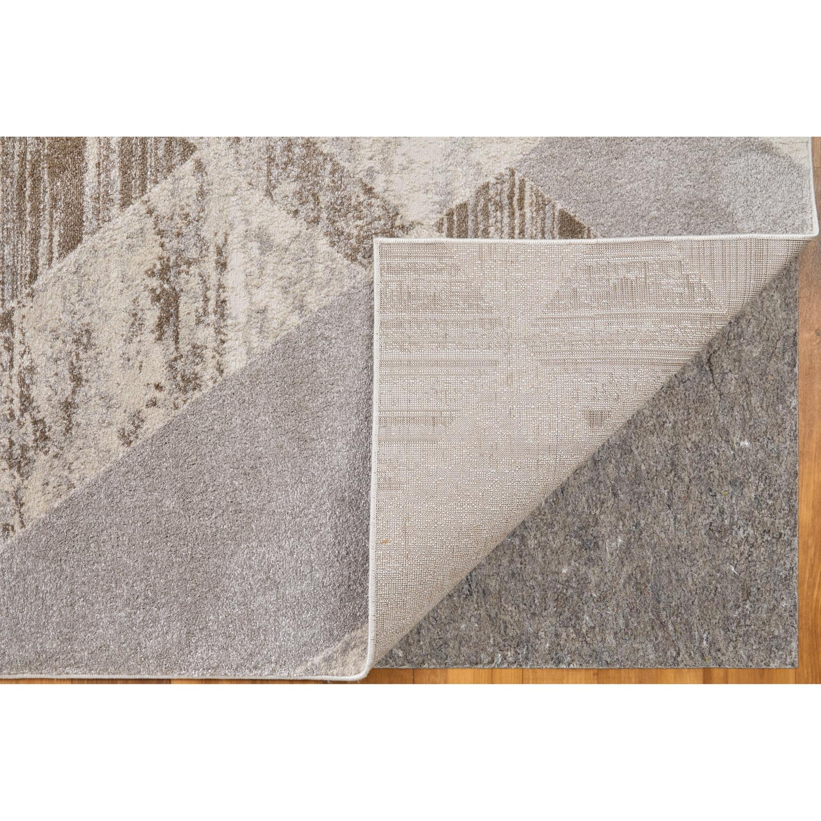 Feizy Vancouver 39NRF Modern Geometric Rug in Tan/Brown/Ivory - Image 7