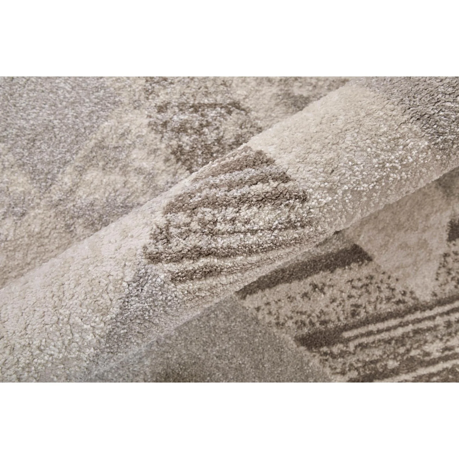 Feizy Vancouver 39NRF Modern Geometric Rug in Tan/Brown/Ivory - Image 8