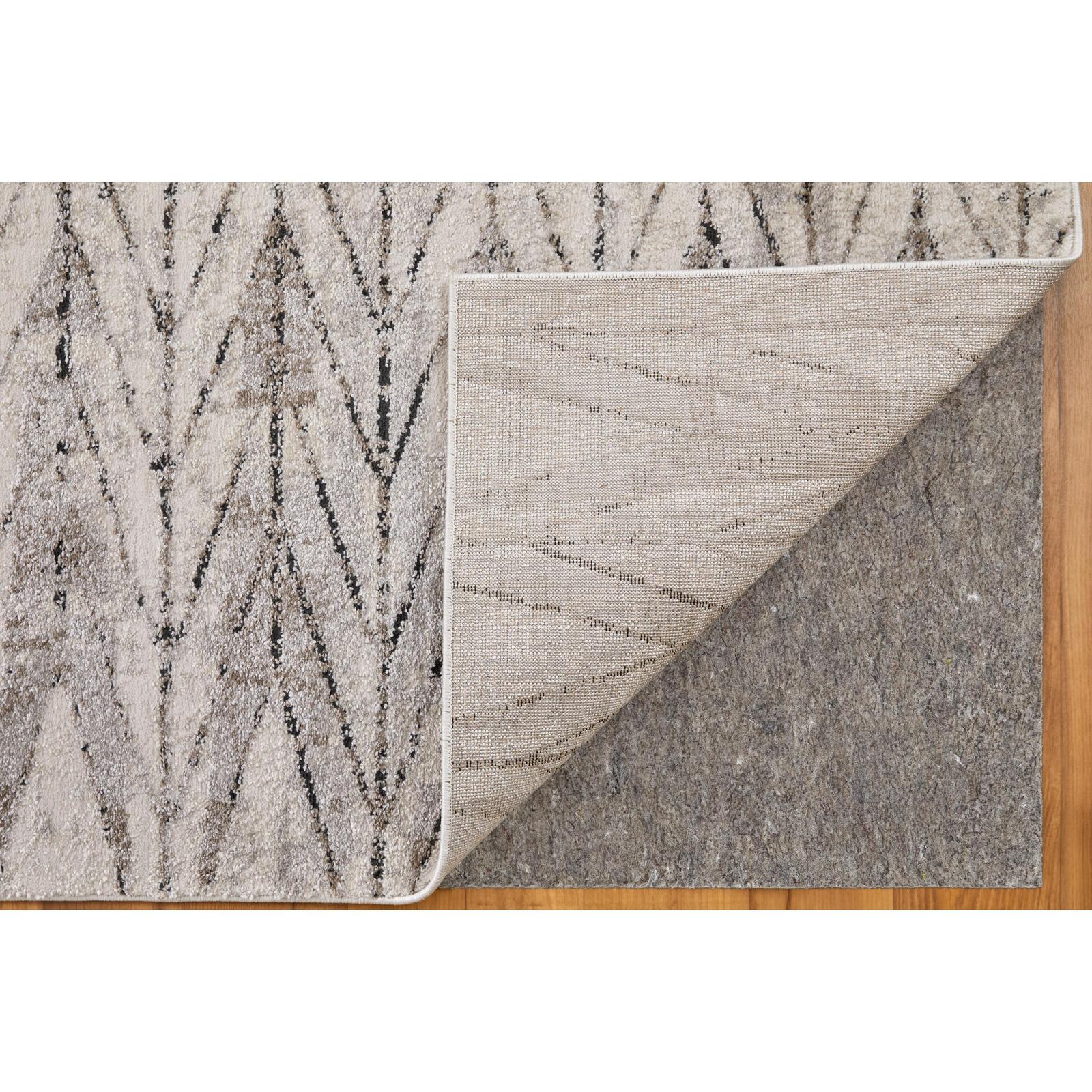 Feizy Vancouver 39NTF Modern Geometric Rug in Ivory/Tan/Brown - Image 5