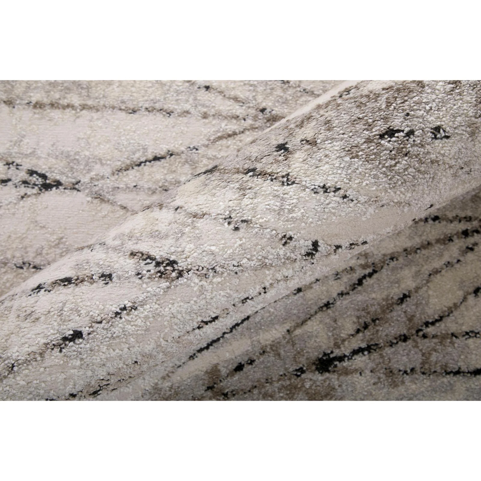 Feizy Vancouver 39NTF Modern Geometric Rug in Ivory/Tan/Brown - Image 6