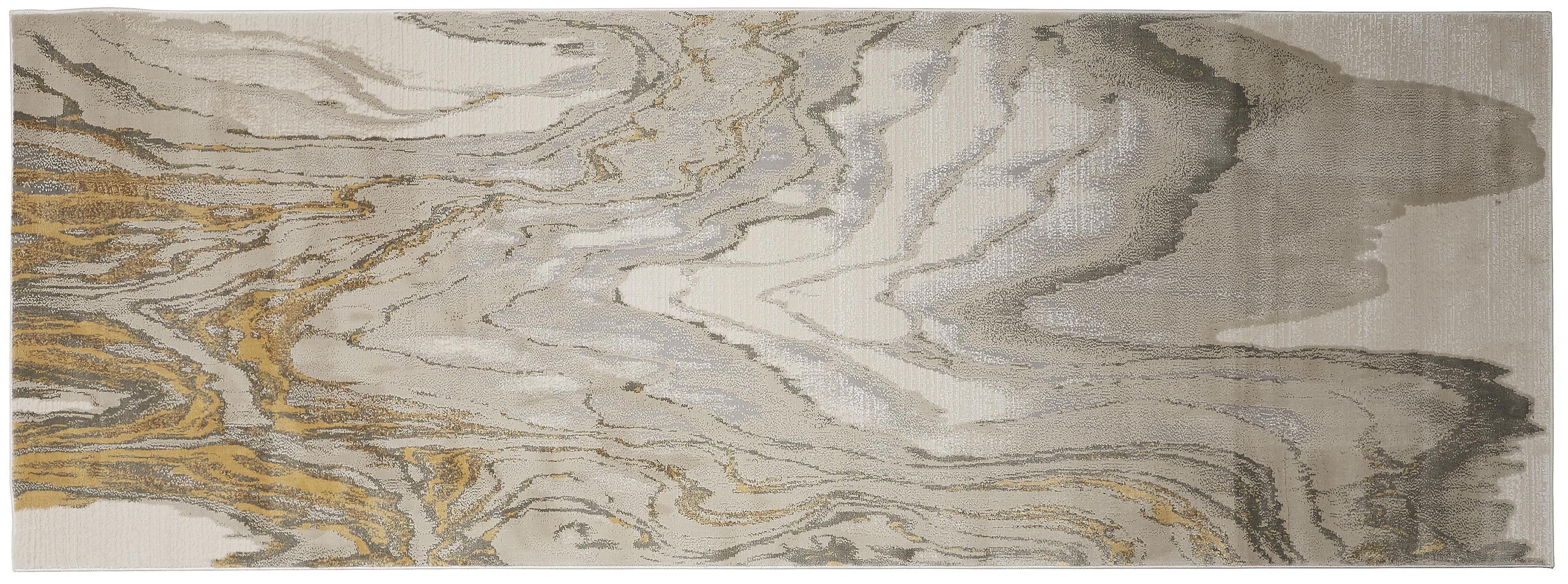 Feizy Waldor 3602F Rug in Gold / Ivory - Image 3