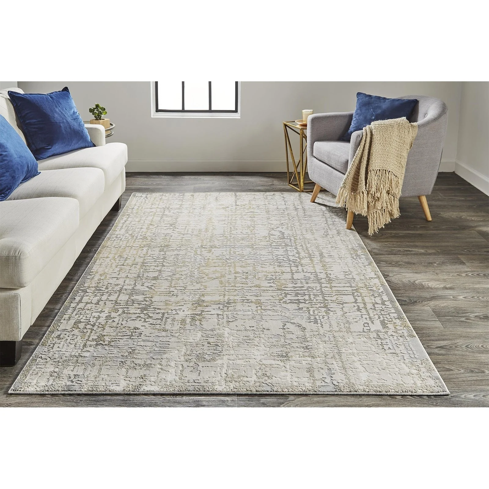 Feizy Waldor 3683F Rug in Ivory / Beige - Image 3