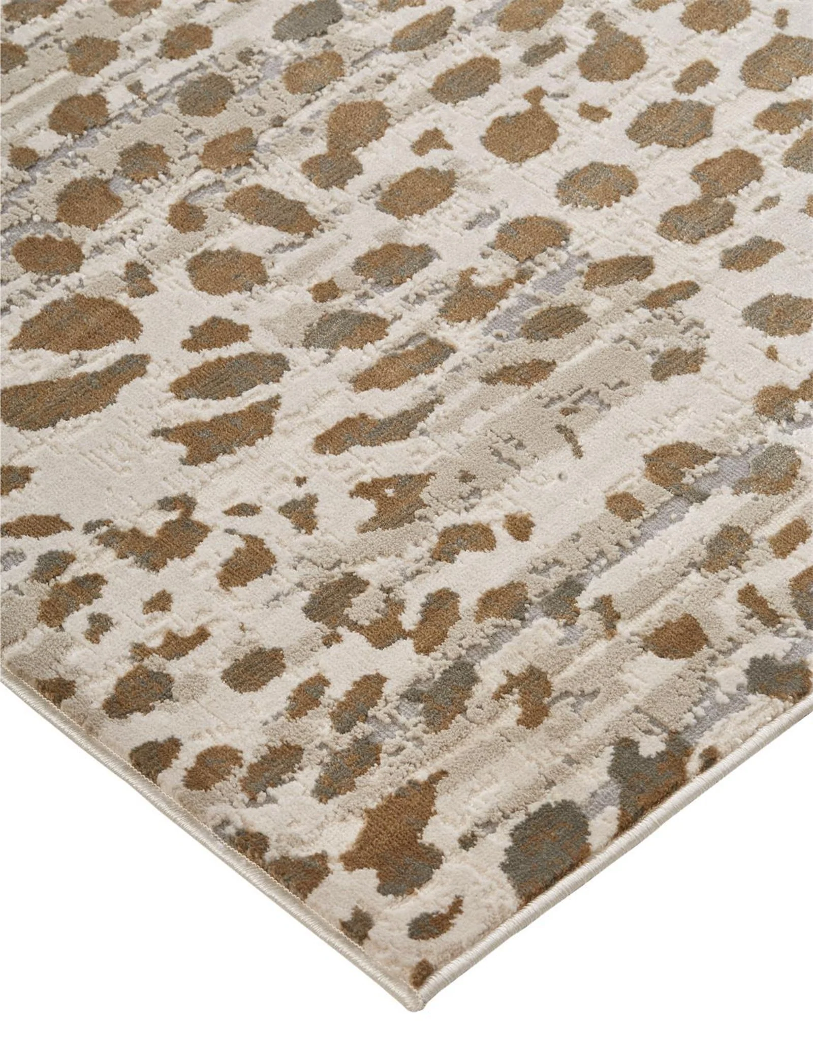 Feizy Waldor 3837F Rug in Brown / Ivory - Image 4