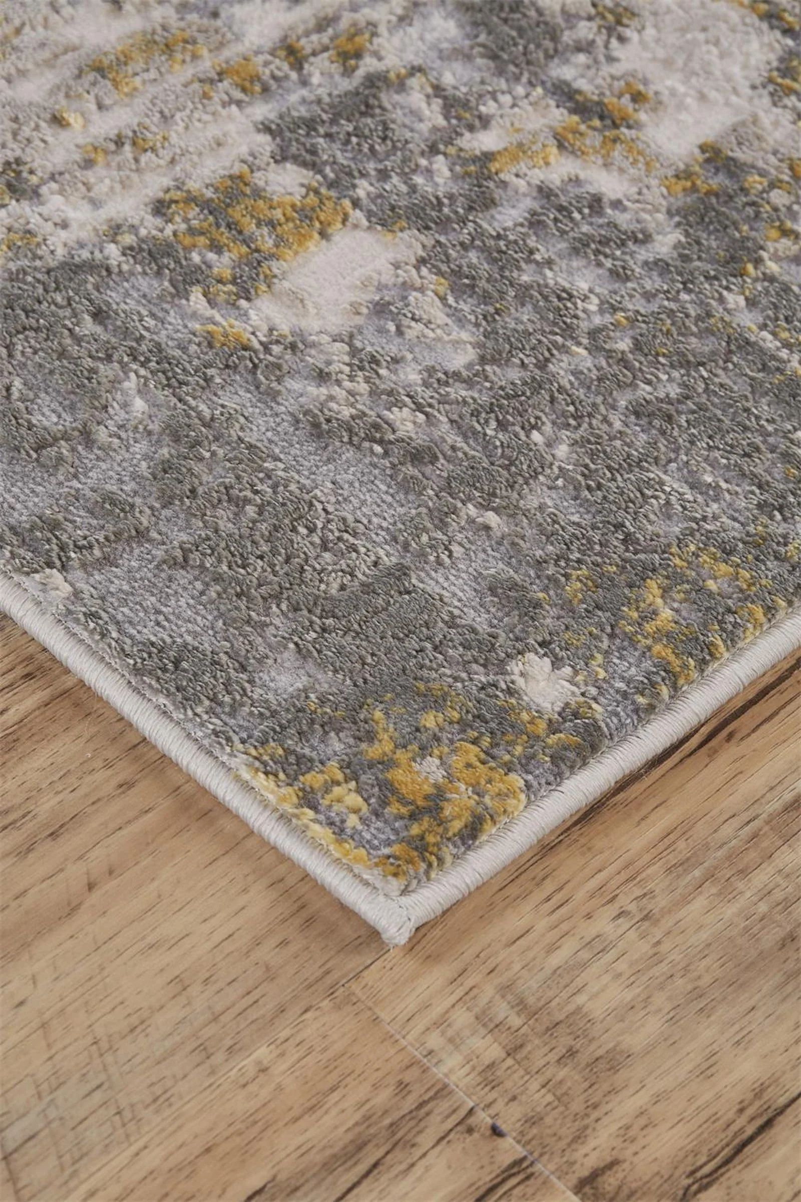 Feizy Waldor 3969F Rug in Gold/Sterling - Image 2