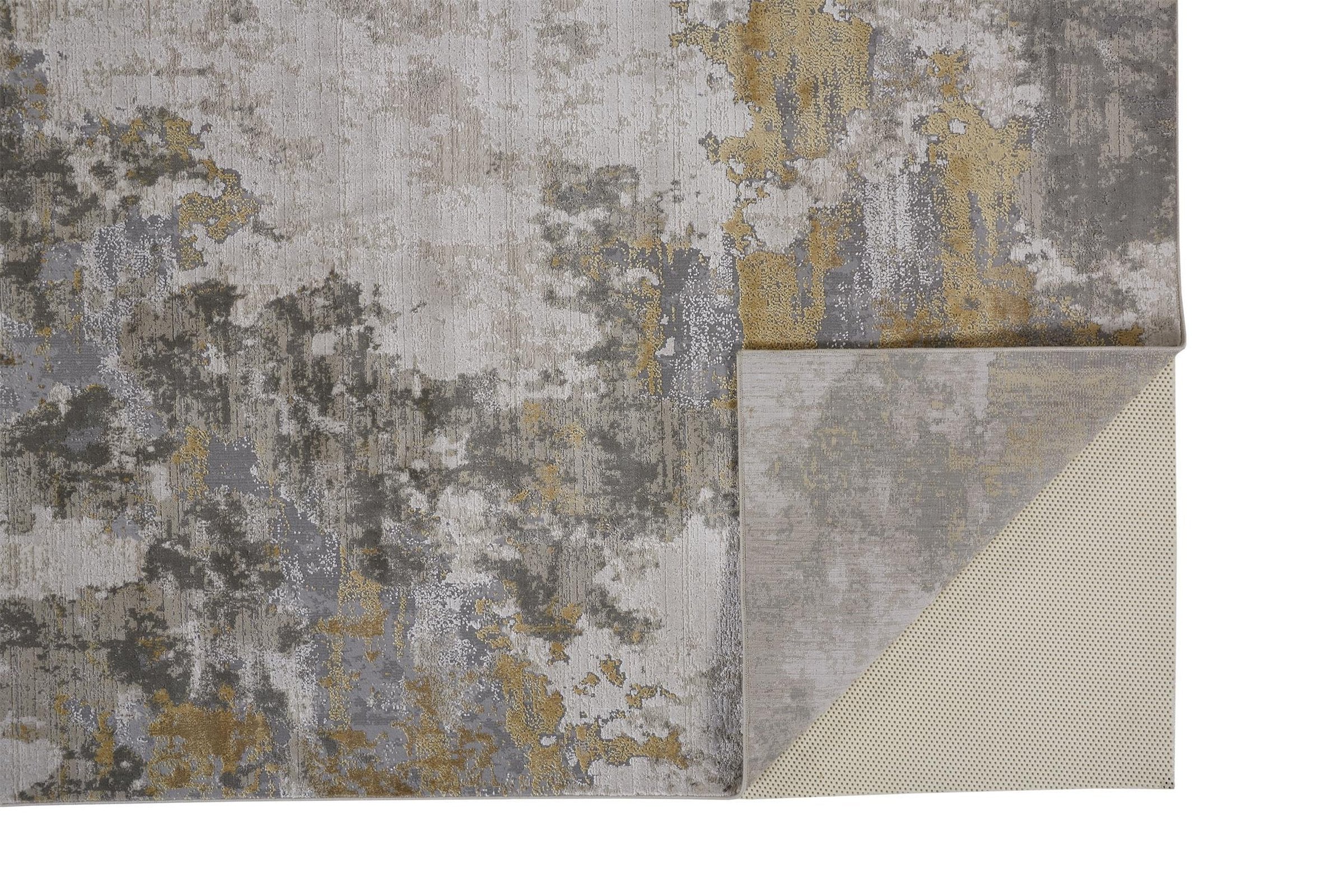 Feizy Waldor 3970F Rug in Ivory / Gold - Image 5