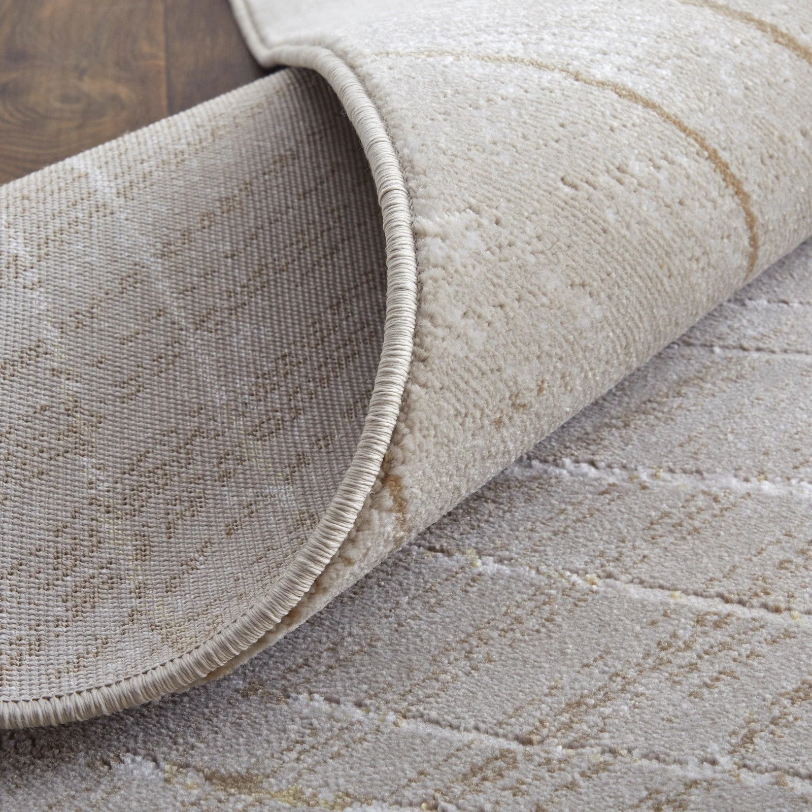 Feizy Waldor 39NBF Modern Abstract in Taupe/Brown/Silver - Image 9